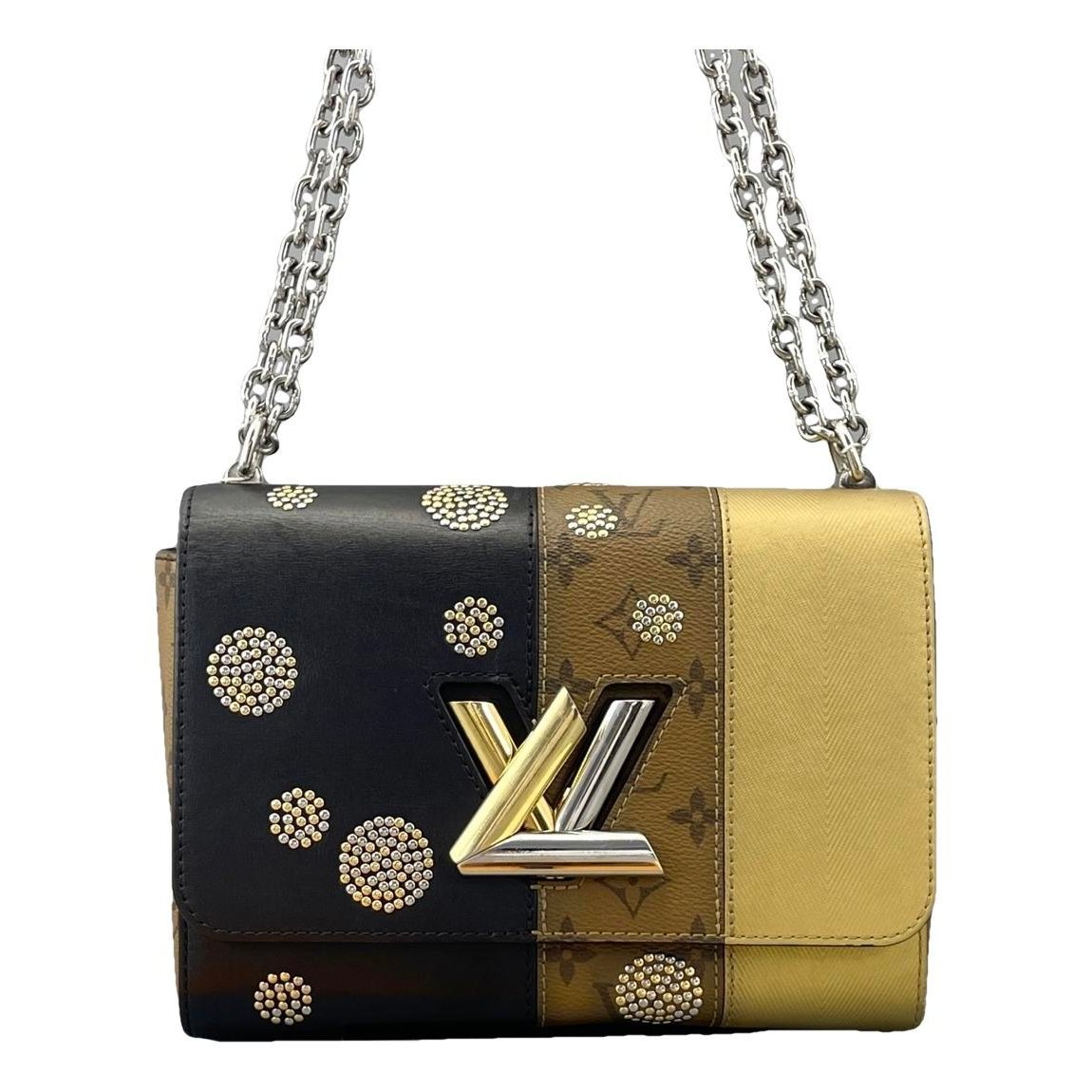 Twist leather handbag