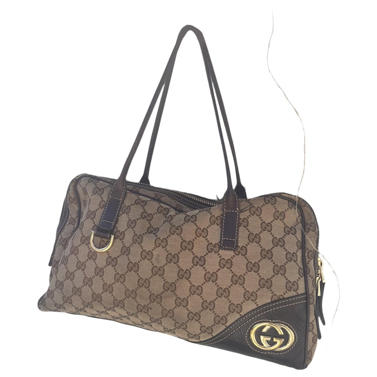 Boston leather handbag