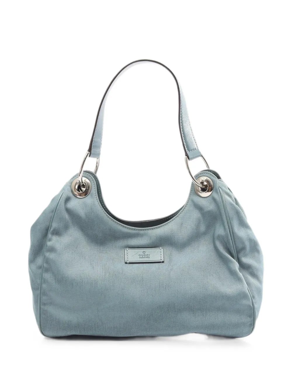 2000s canvas leather shoulder bag