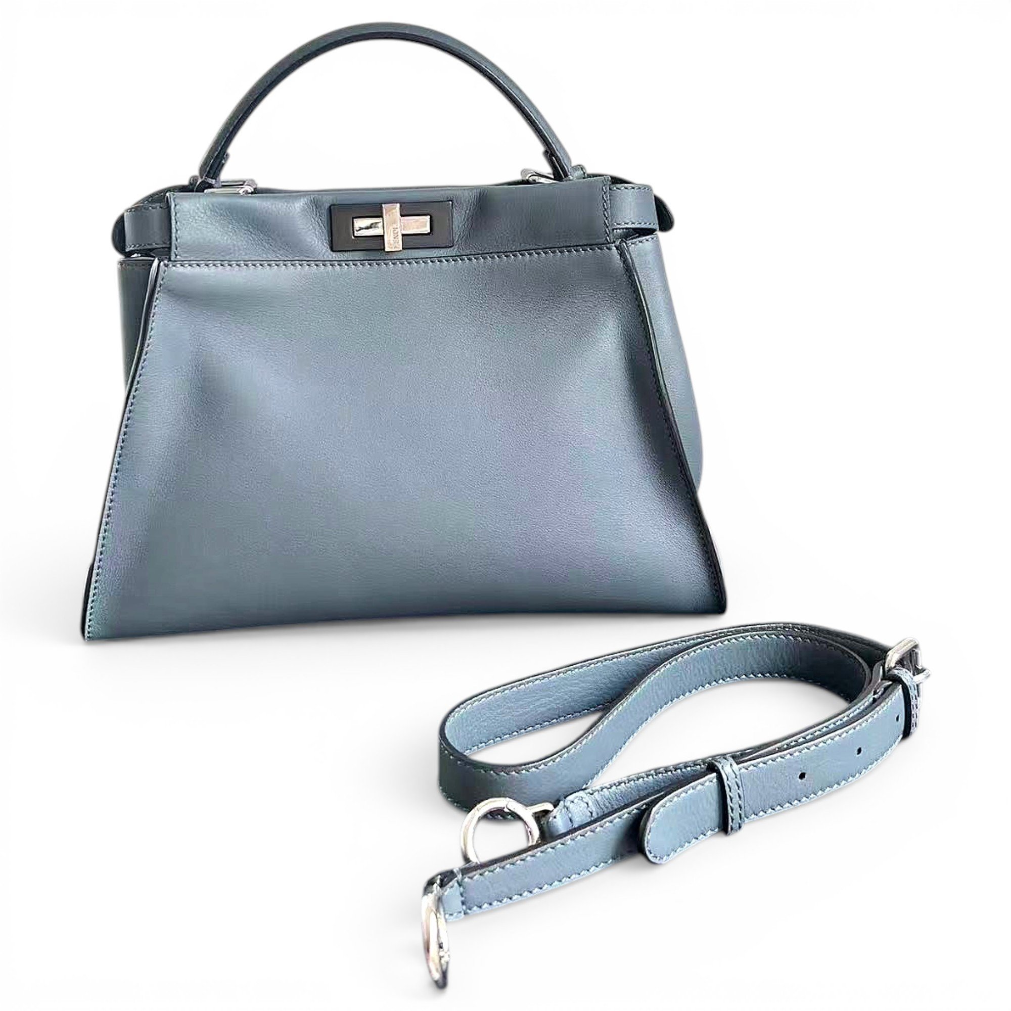 Peekaboo leather handbag