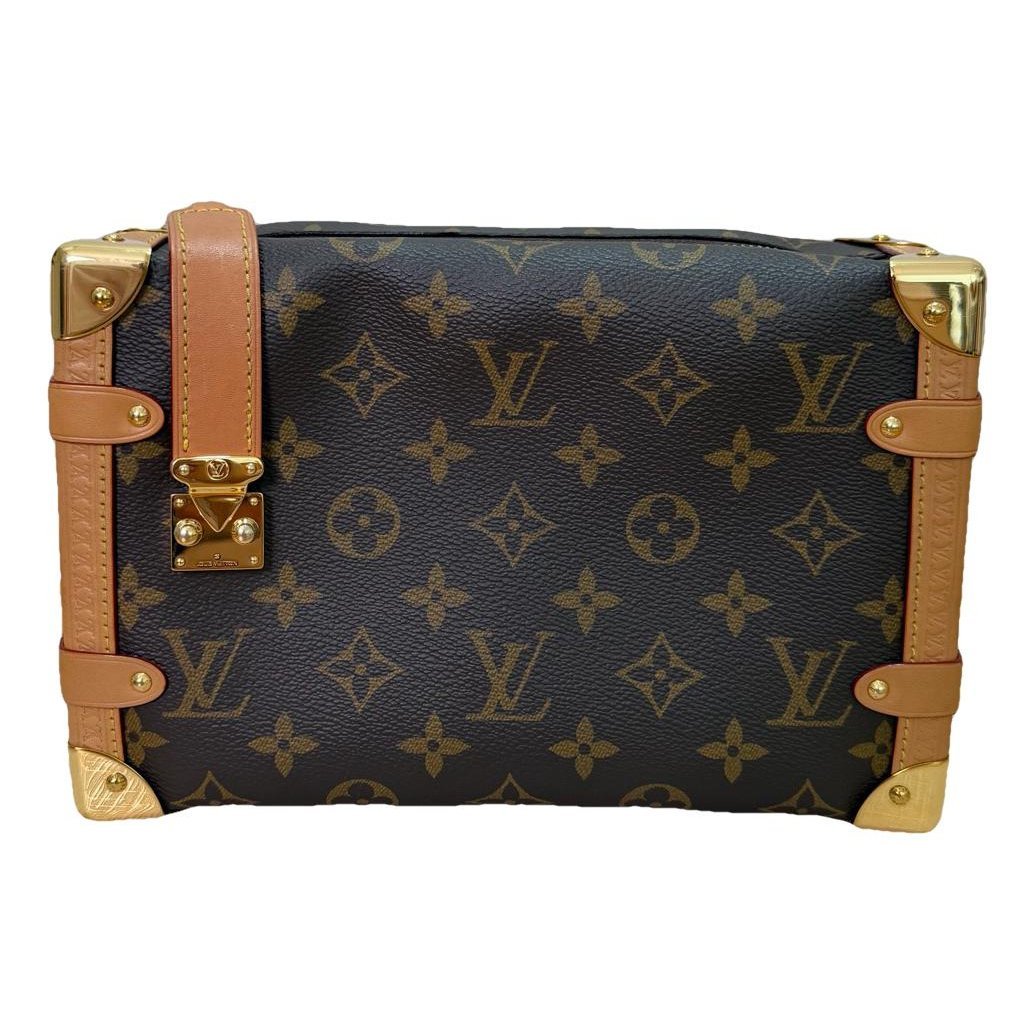 Side Trunk leather handbag