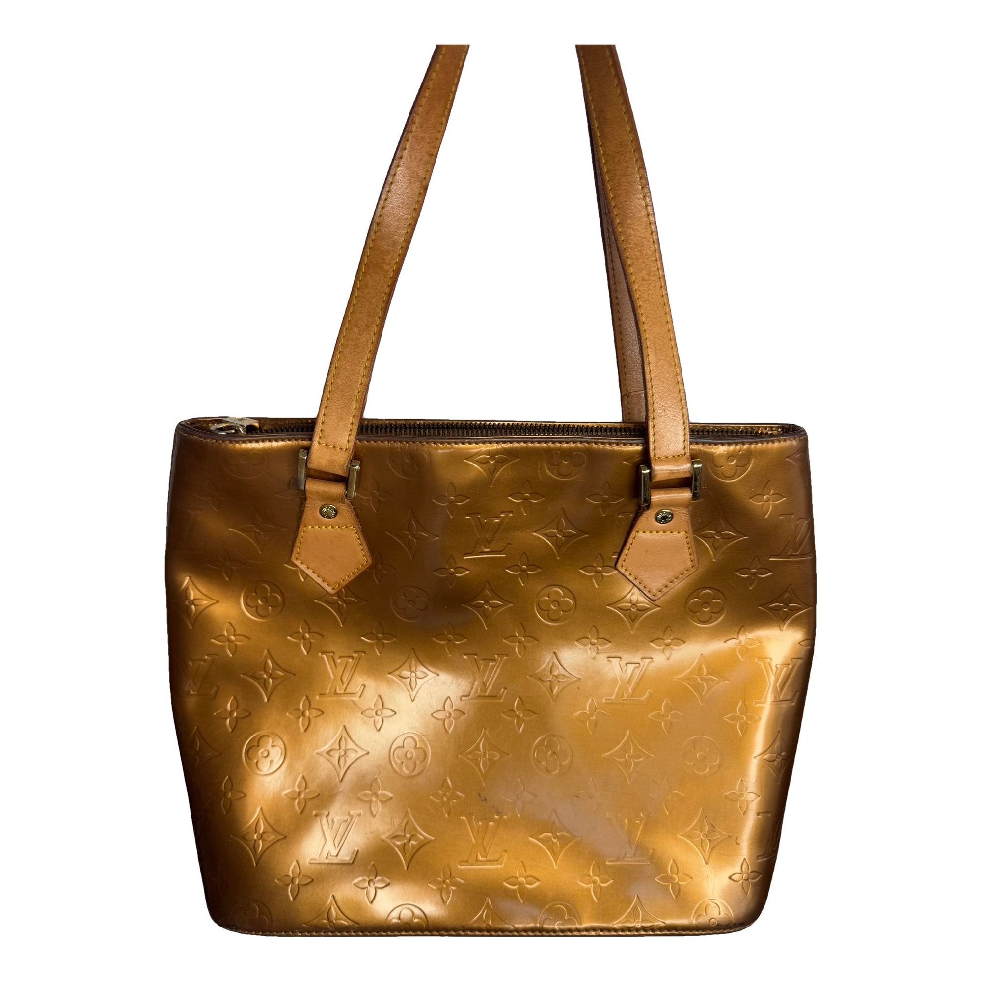 Houston patent leather handbag