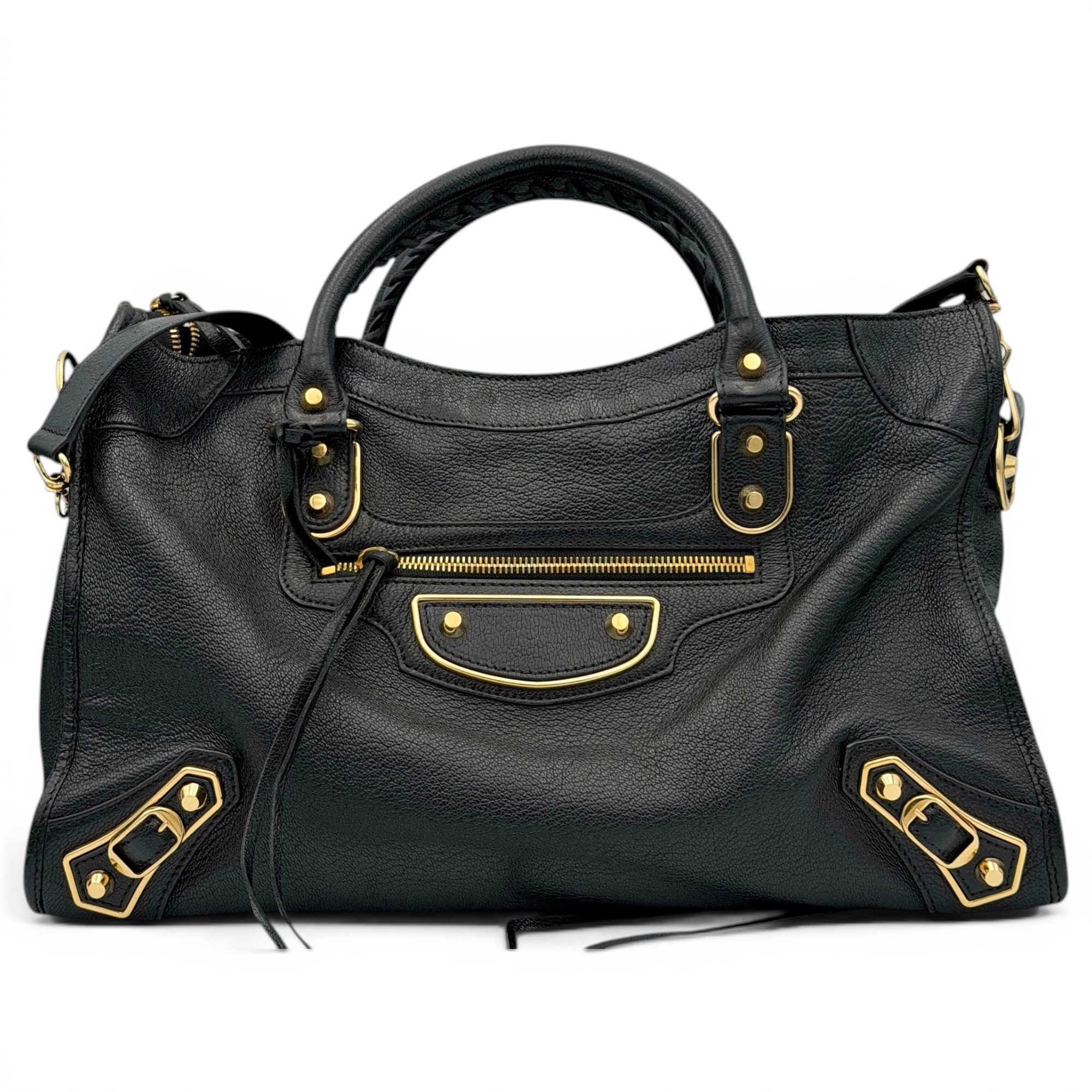 City pony-style calfskin handbag
