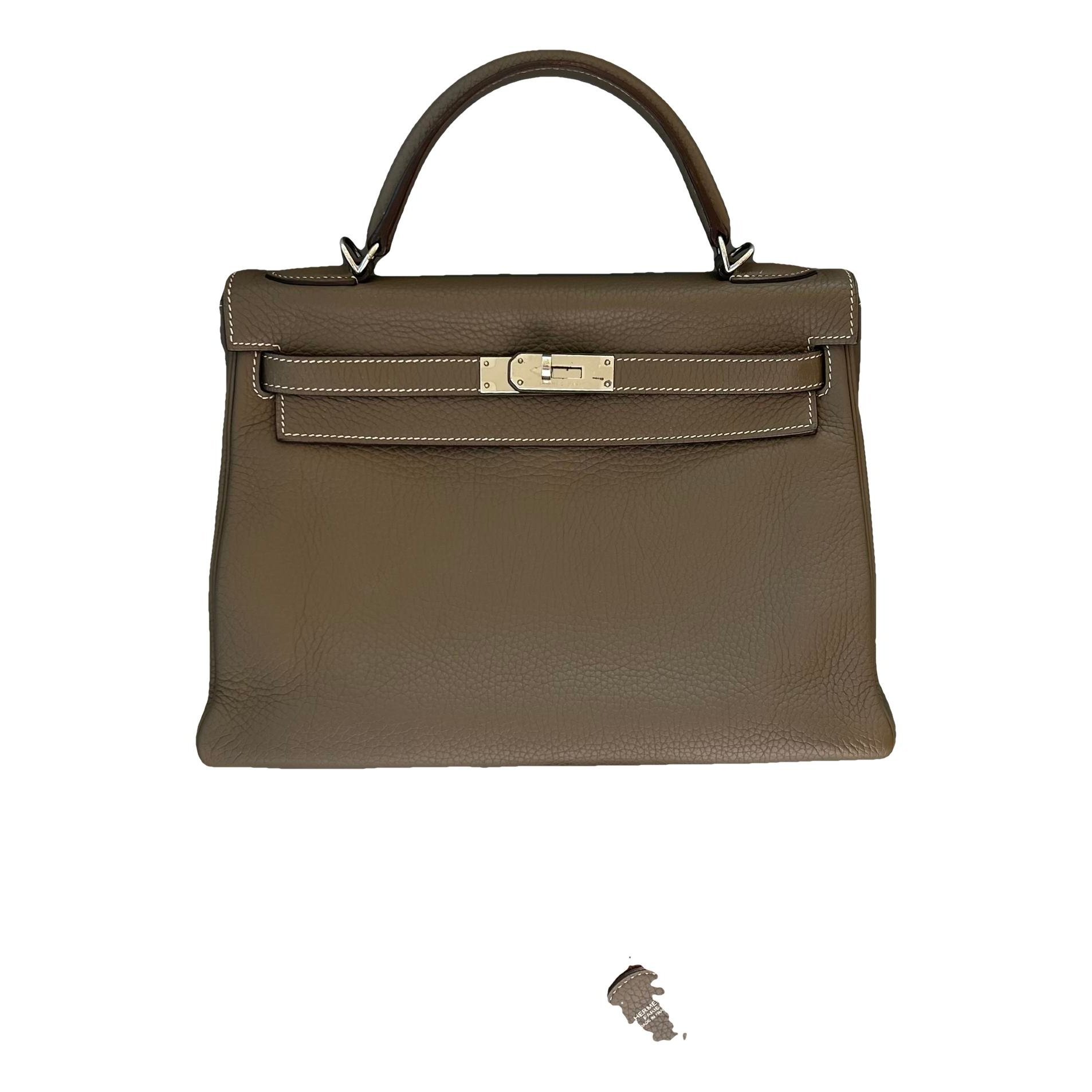 Kelly 32 leather handbag