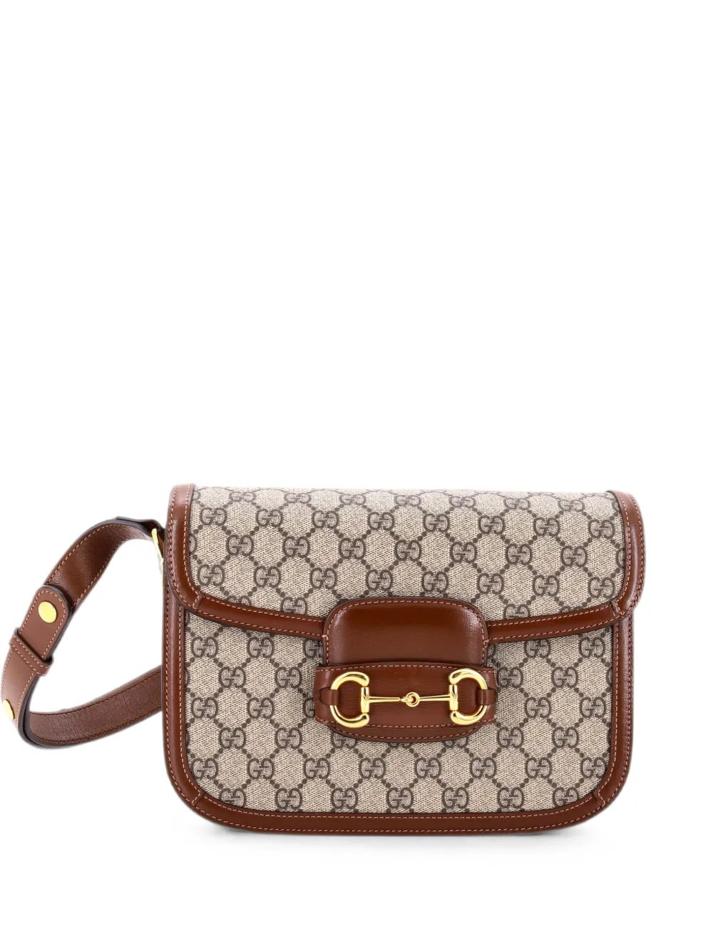 Horsebit 1955 Shoulder Bag GG Coated Canvas with Leather Small crossbody bag
