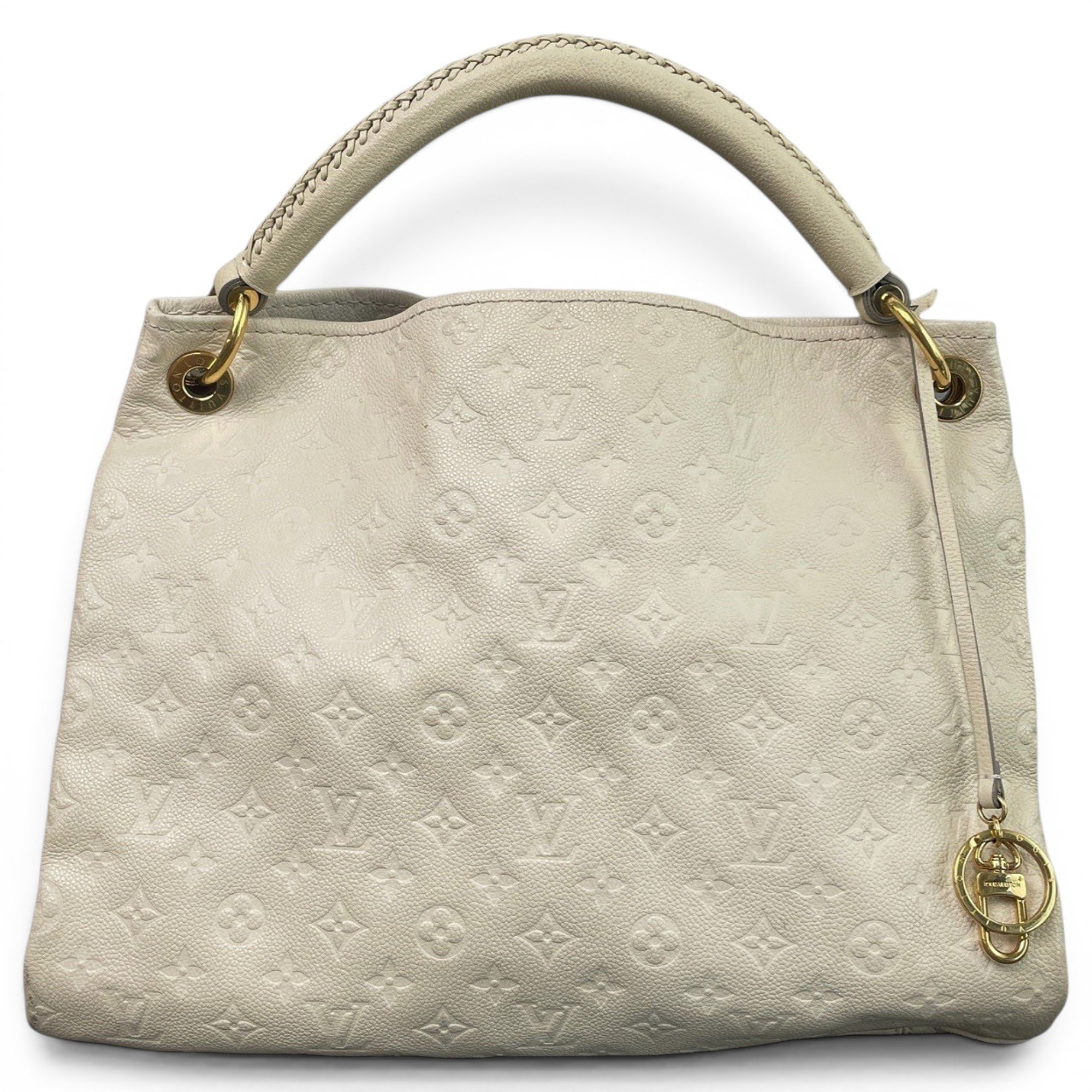 Artsy leather handbag