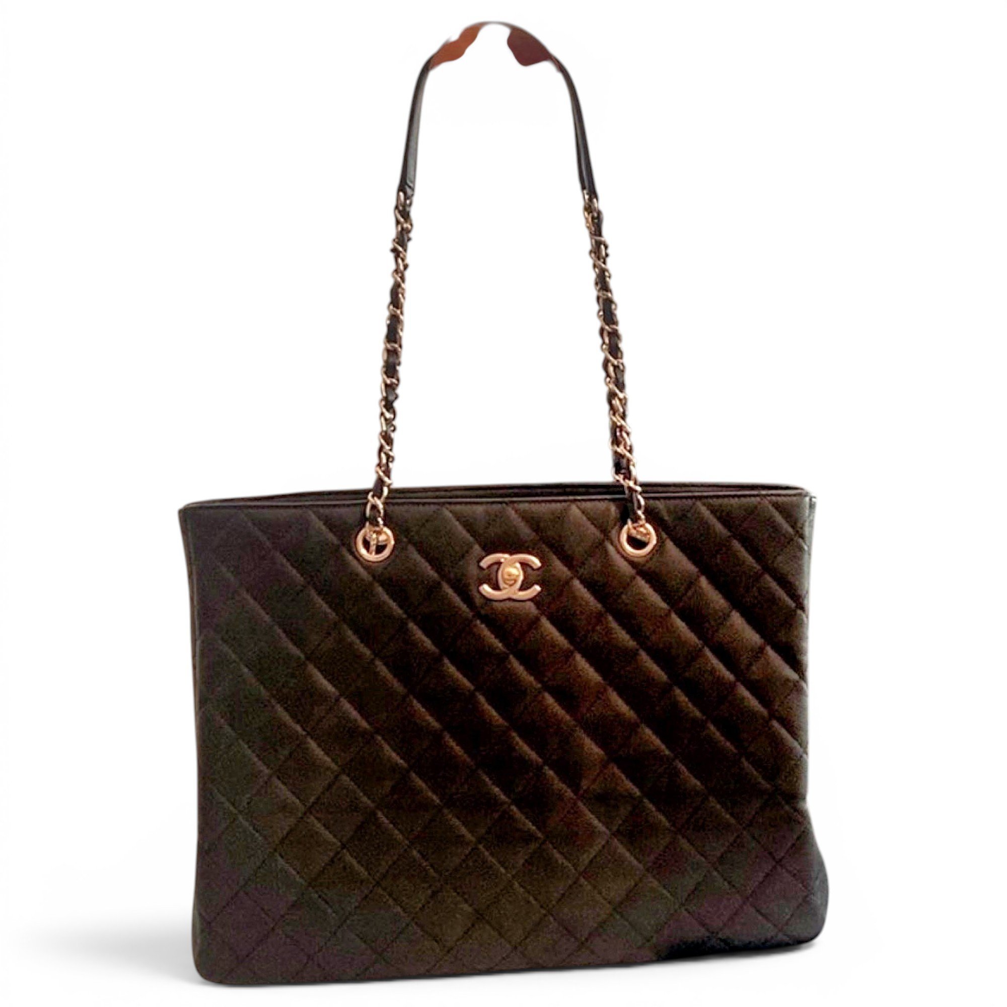 Grand shopping leather tote