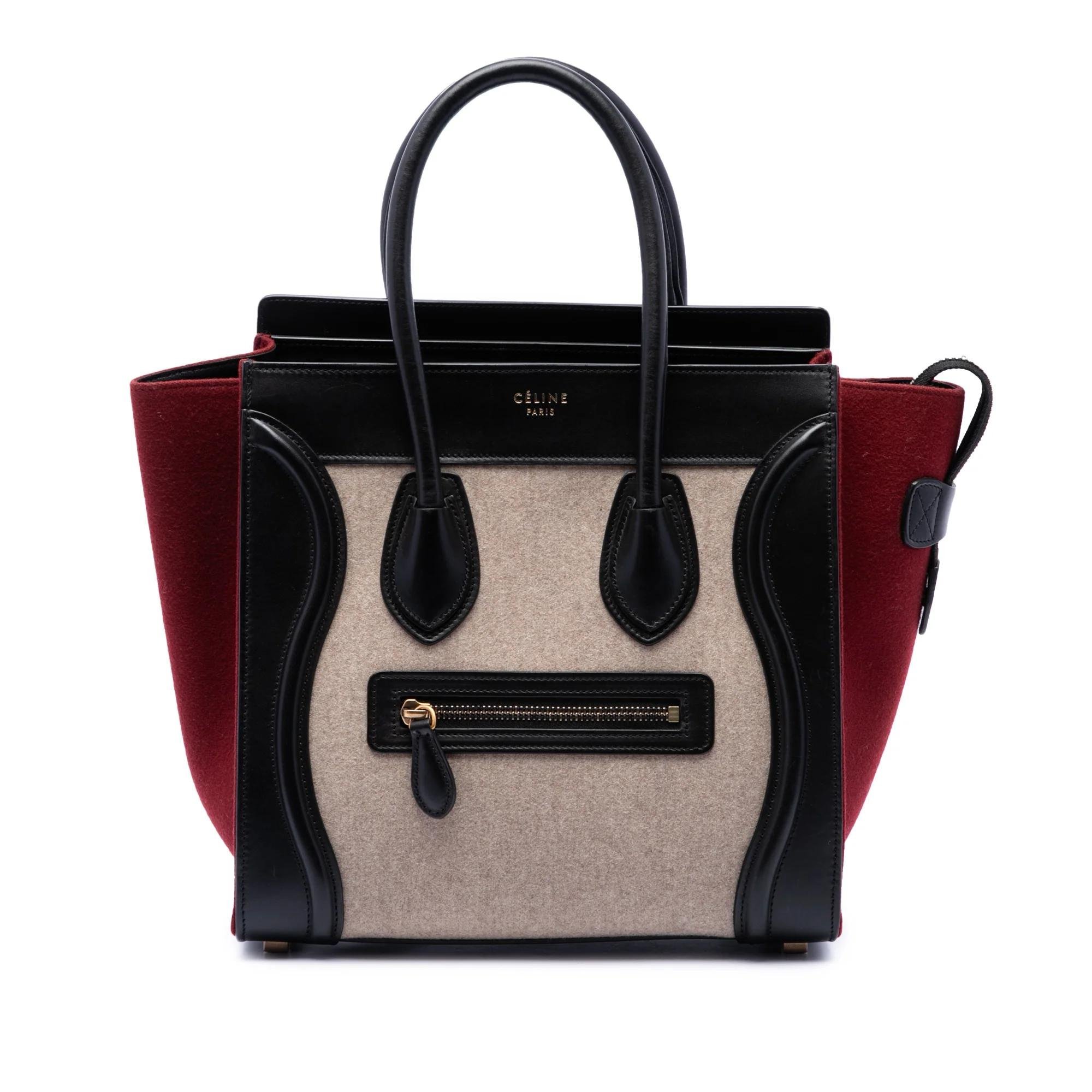 Luggage pony-style calfskin handbag