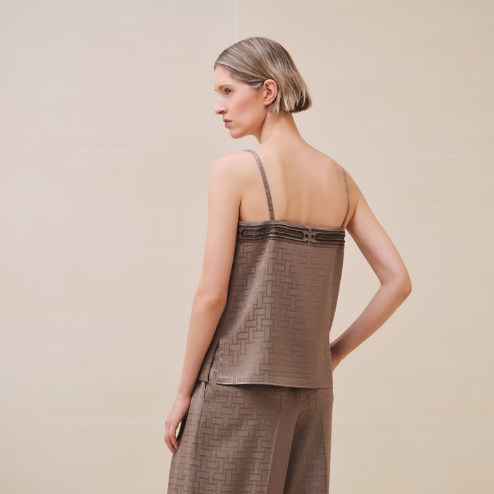 "Mosaique" Embroidered Camisole