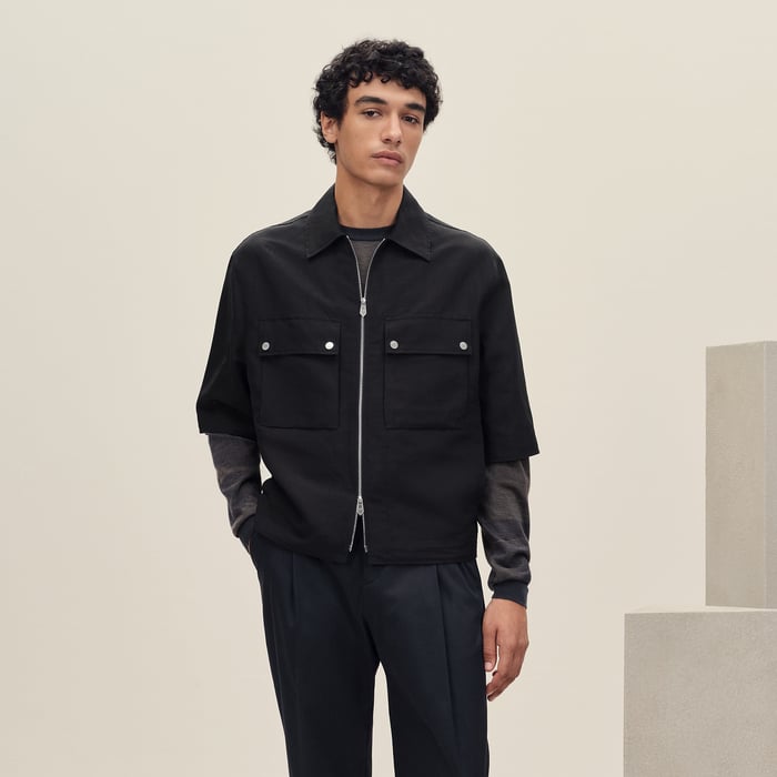 Noir Short-sleeve Overshirt