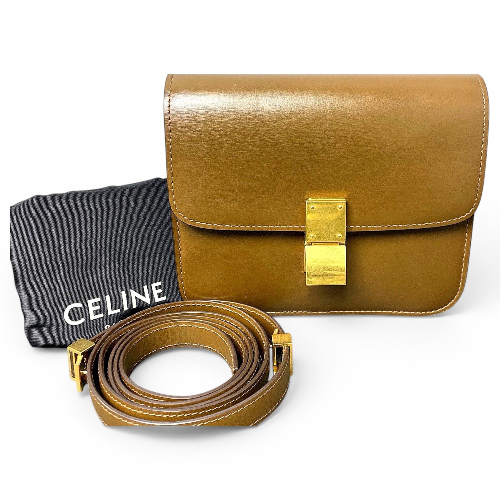 Classic leather crossbody bag