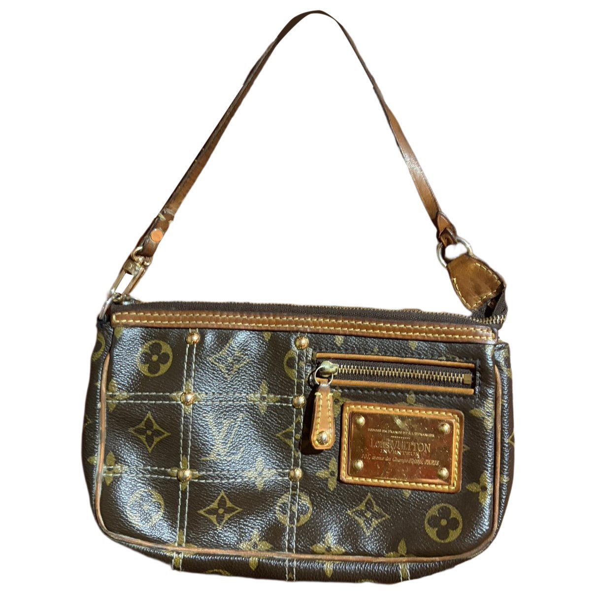 Leather clutch bag