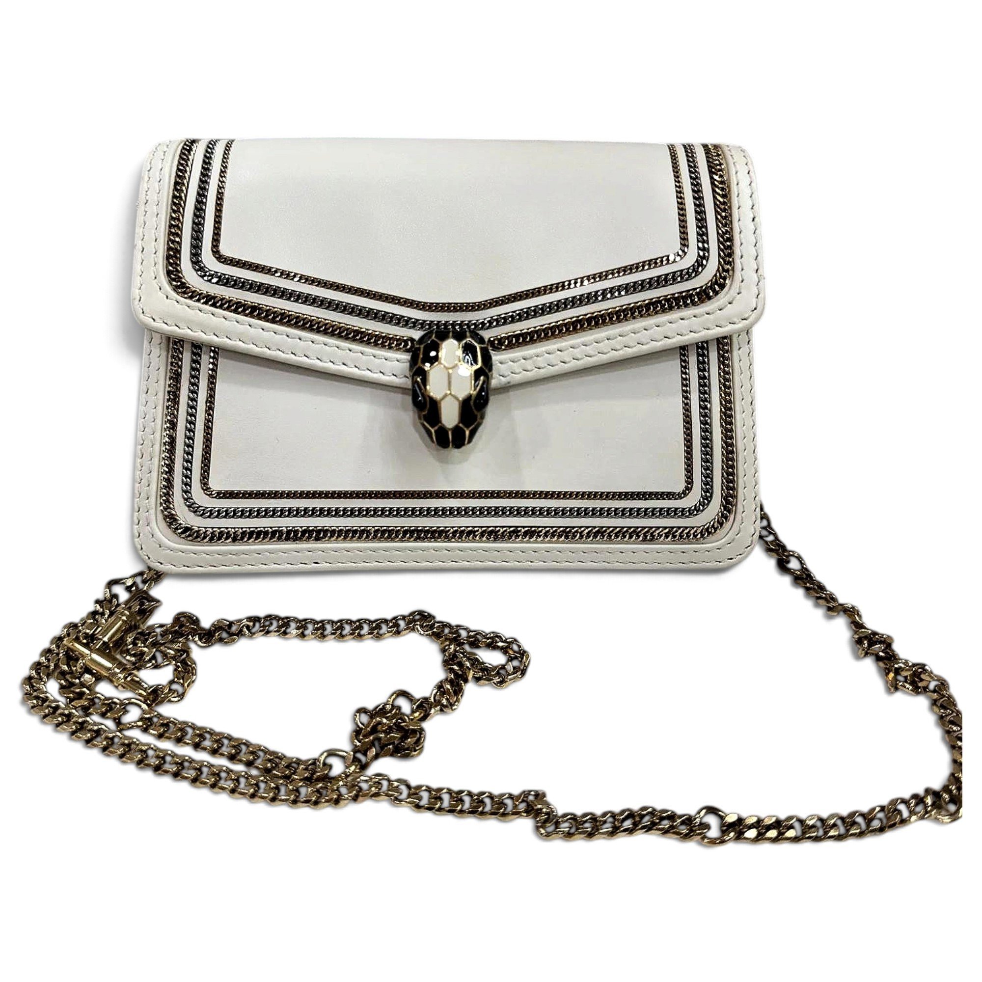 Serpenti leather handbag