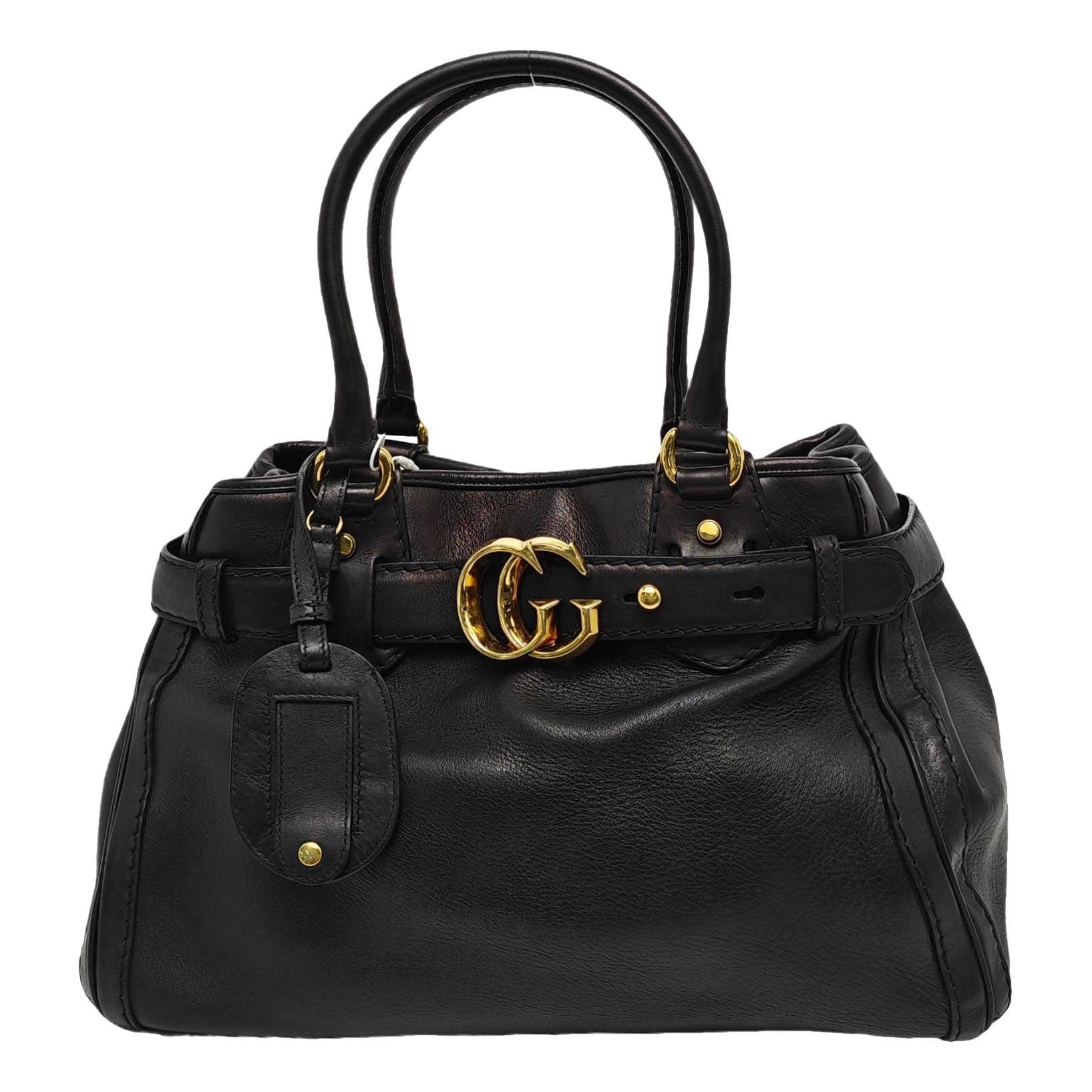 GG Running leather handbag