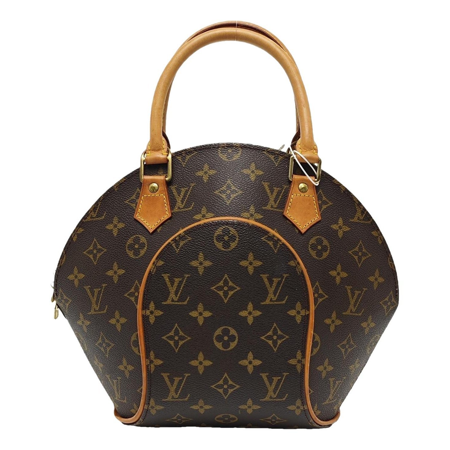 Ellipse leather handbag