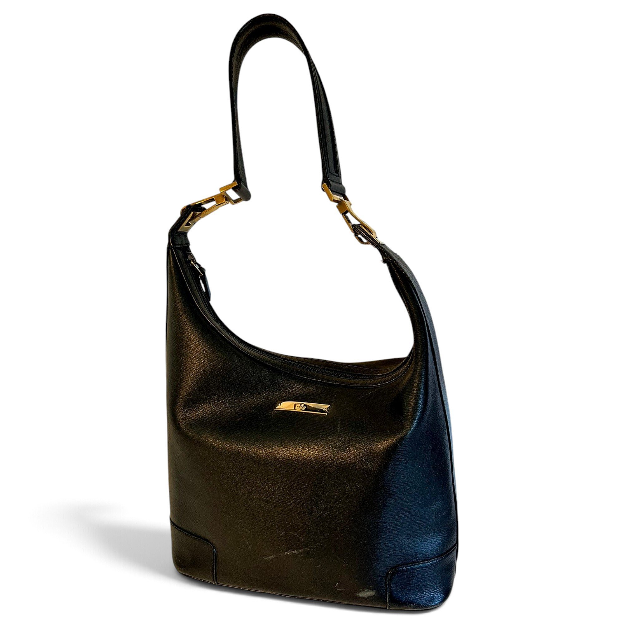 Hobo leather handbag