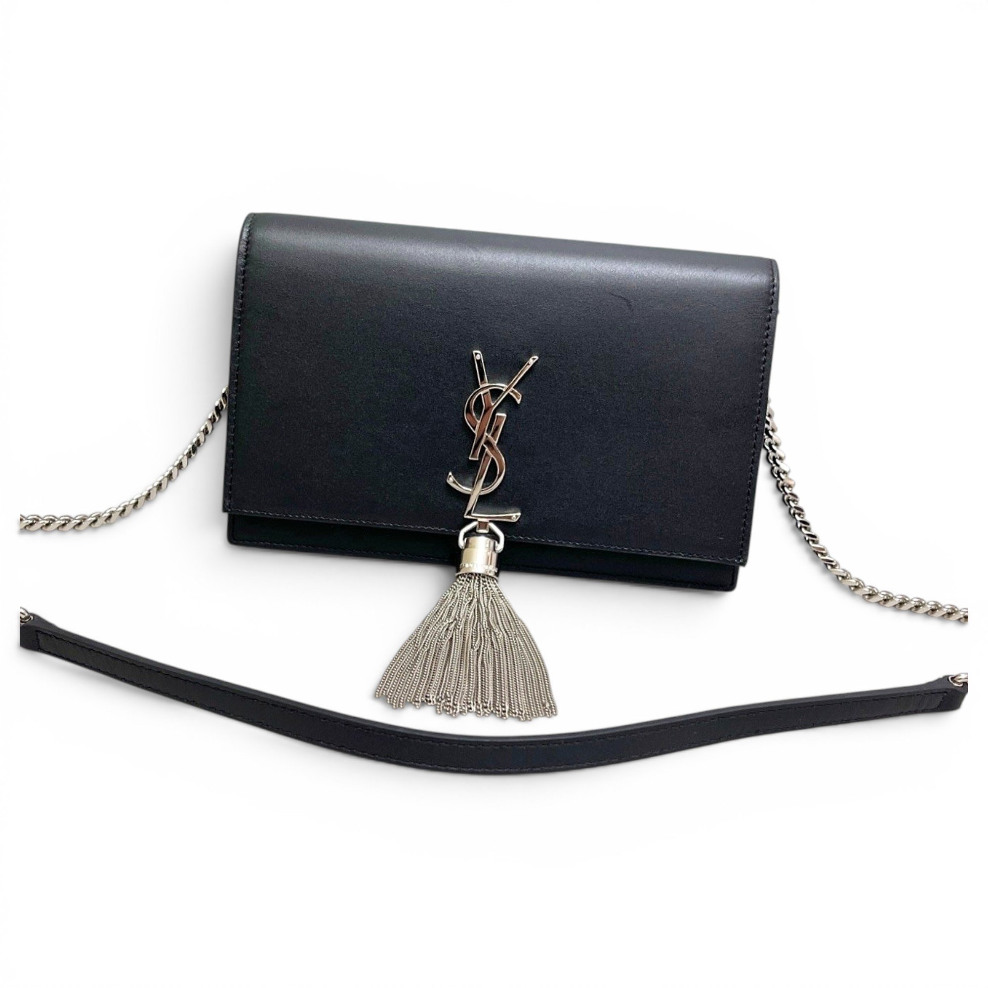 Pompom Kate leather handbag