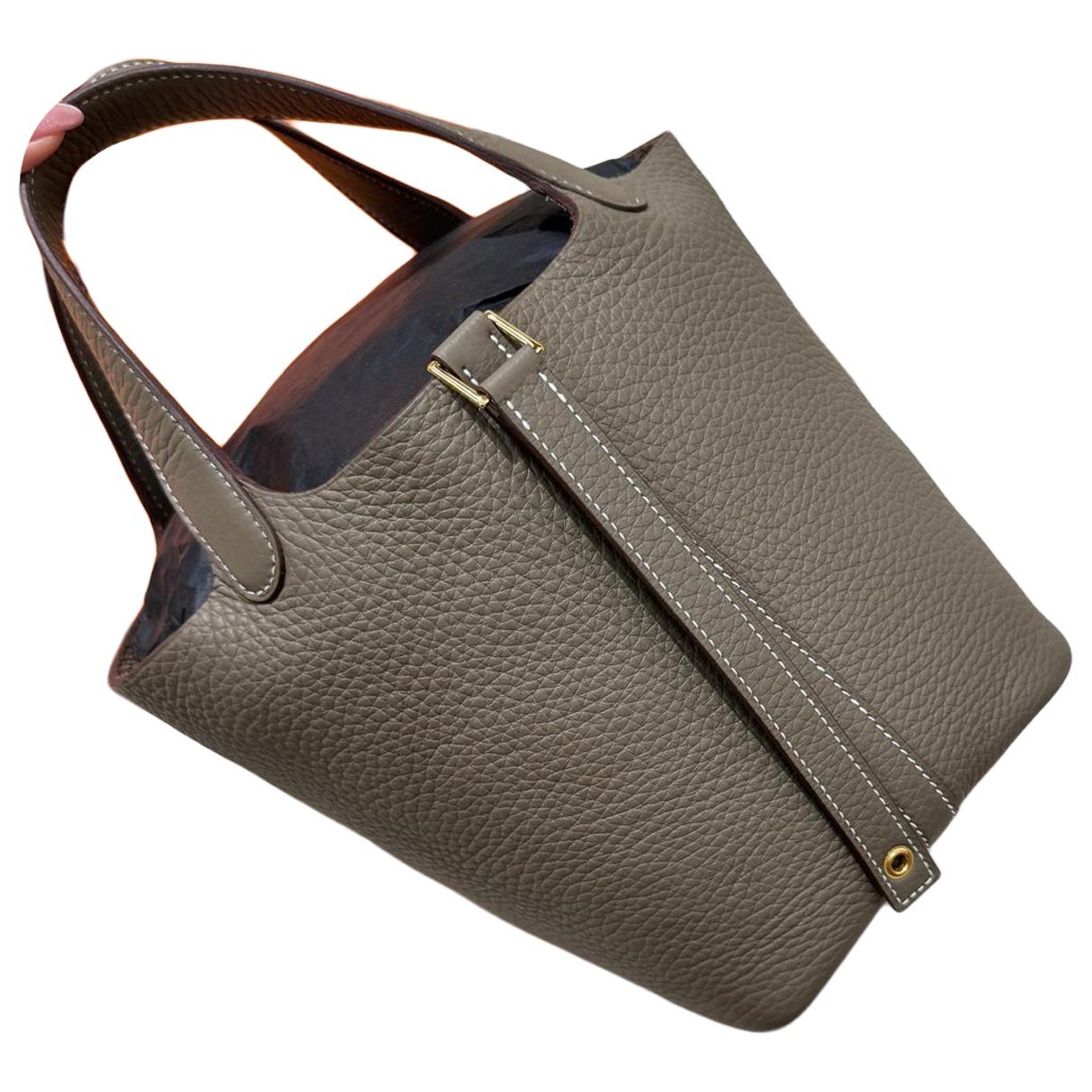 Picotin leather handbag