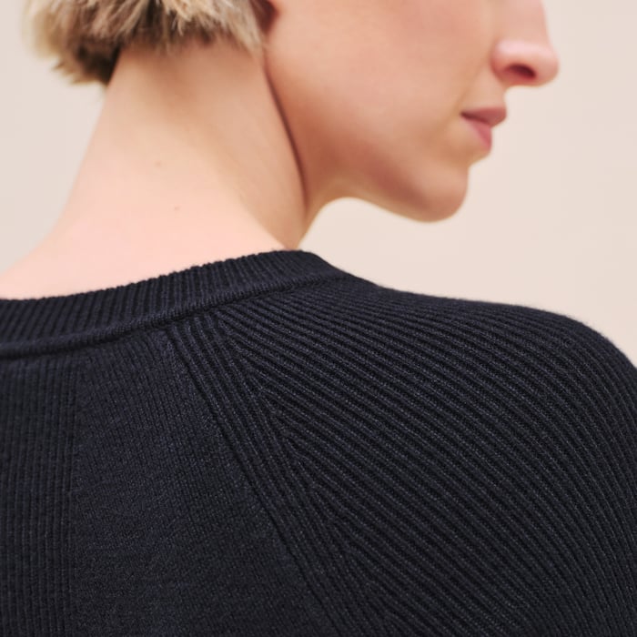 Bleu Noir Adjusted Long Cashmere Dress