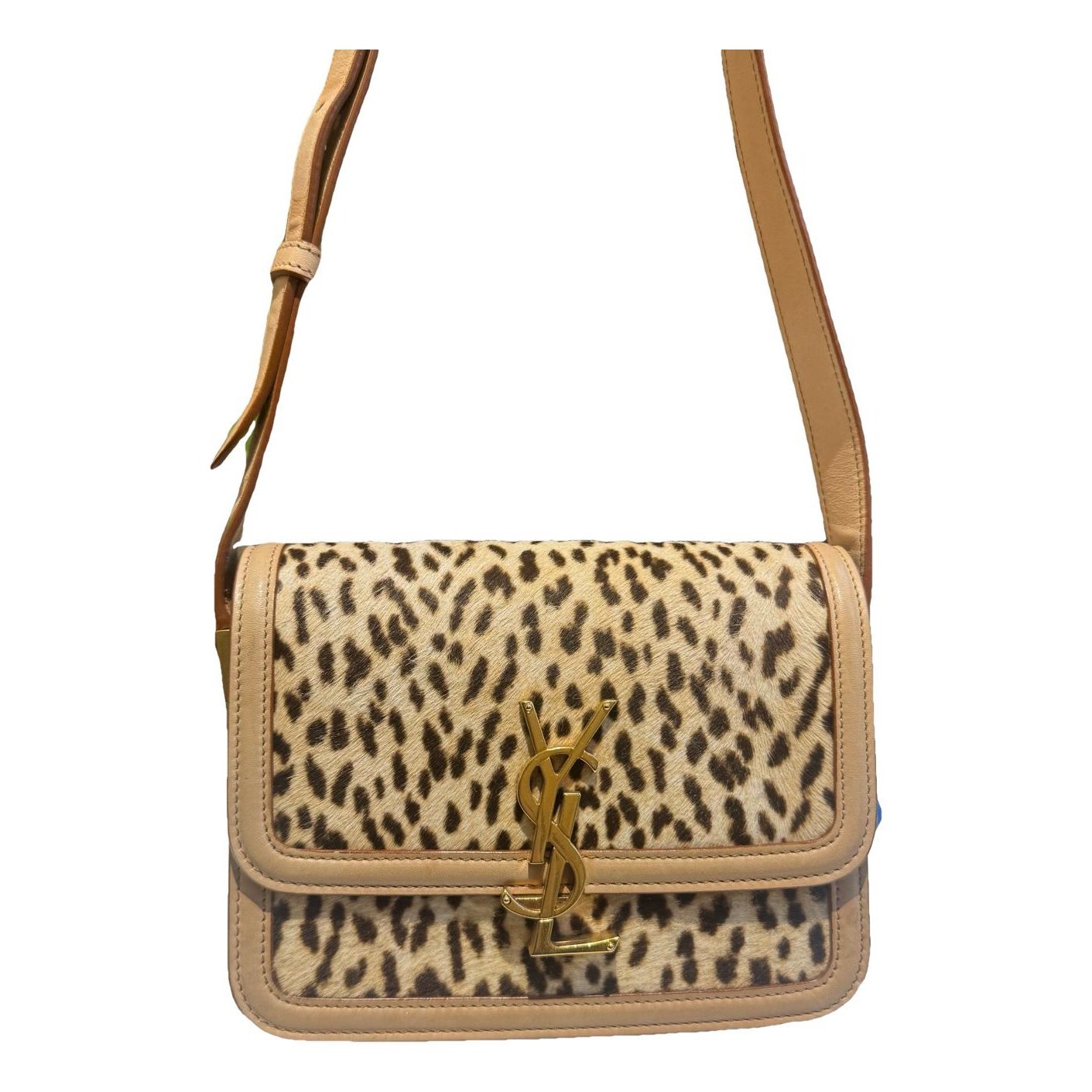 Solférino leather handbag