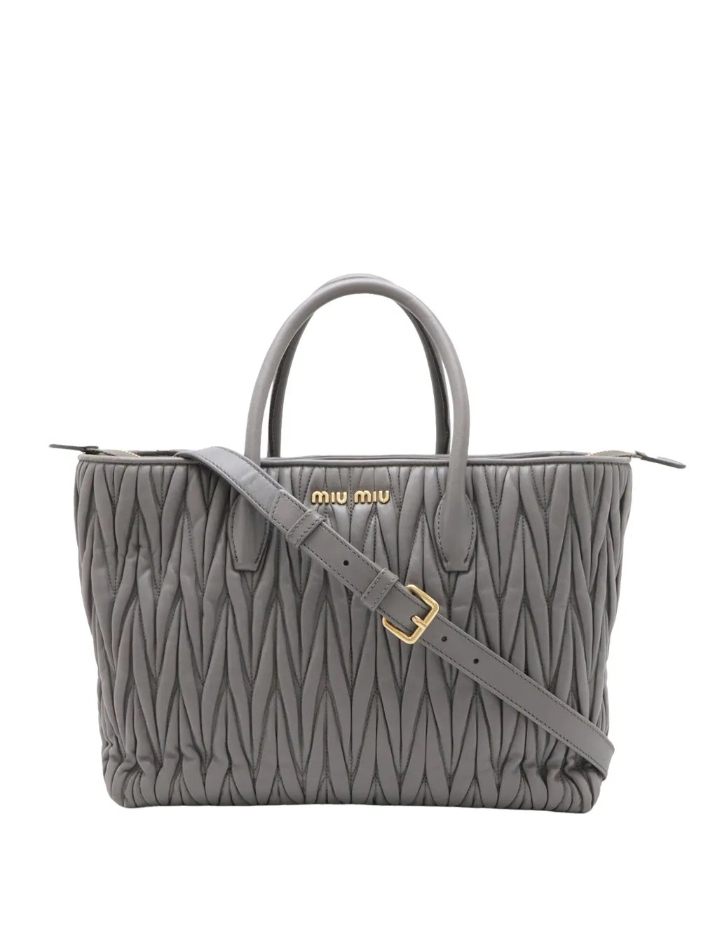 Miu Miu 2010-2026 Matelasse Nappa Satchel shoulder bag