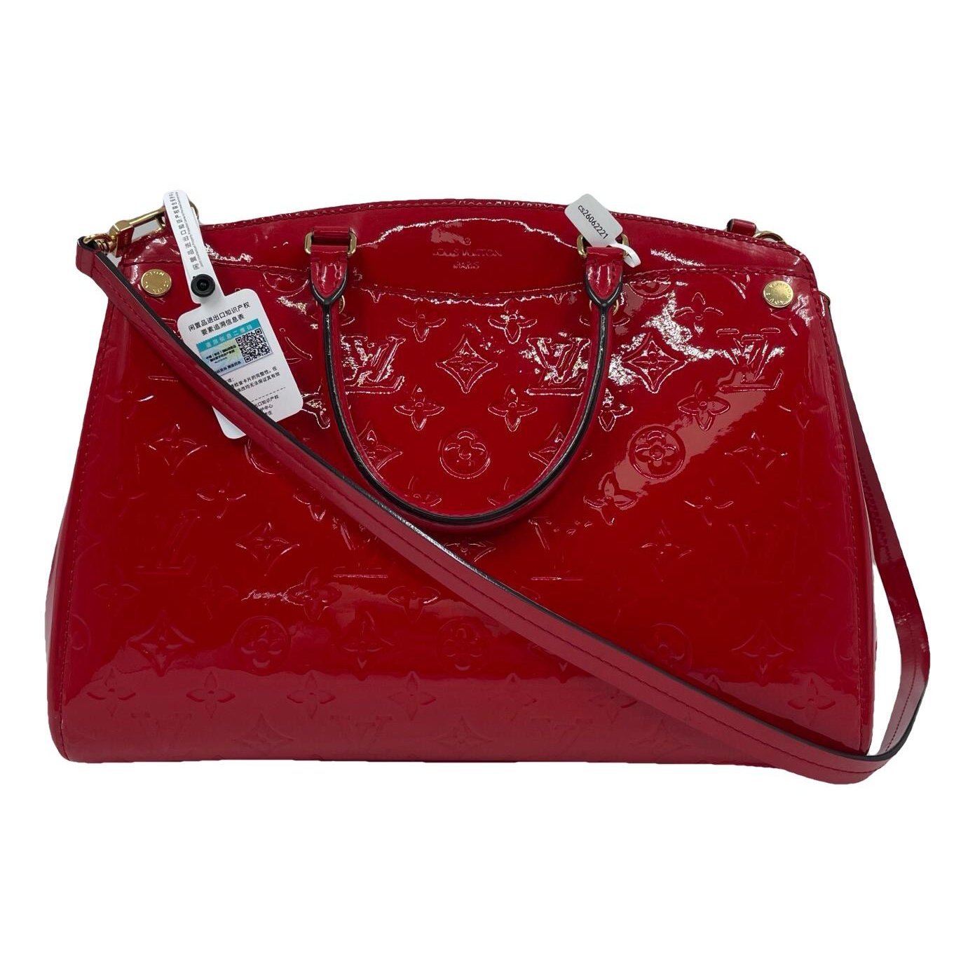 Montaigne patent leather crossbody bag
