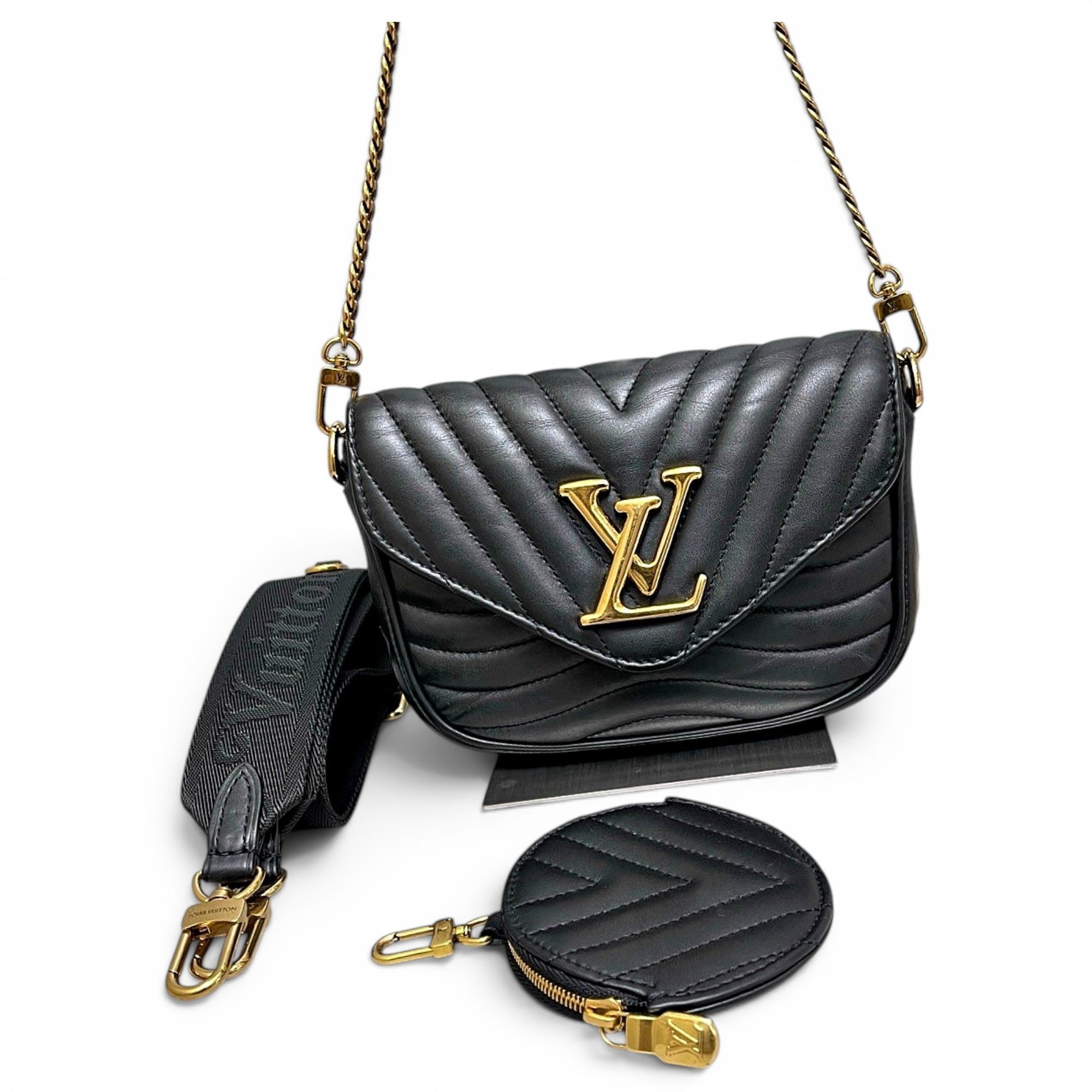 Multi-Pochette New Wave leather handbag