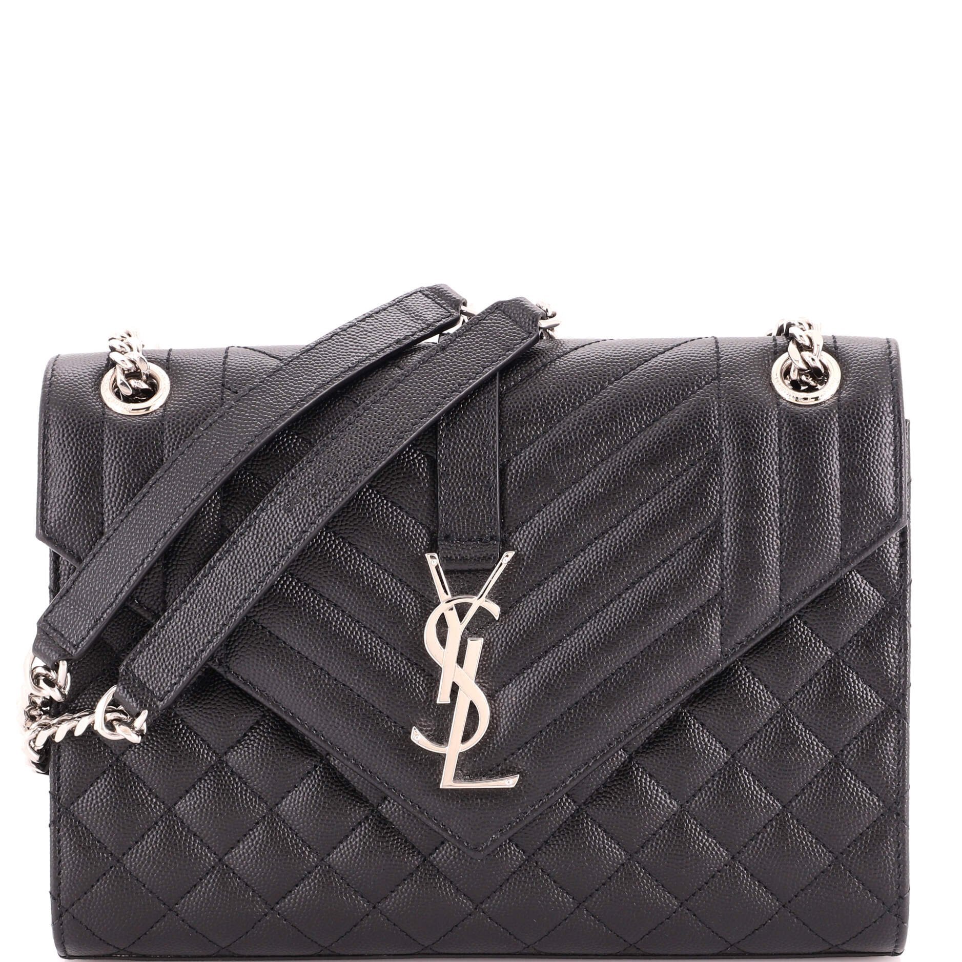 Envelope leather handbag