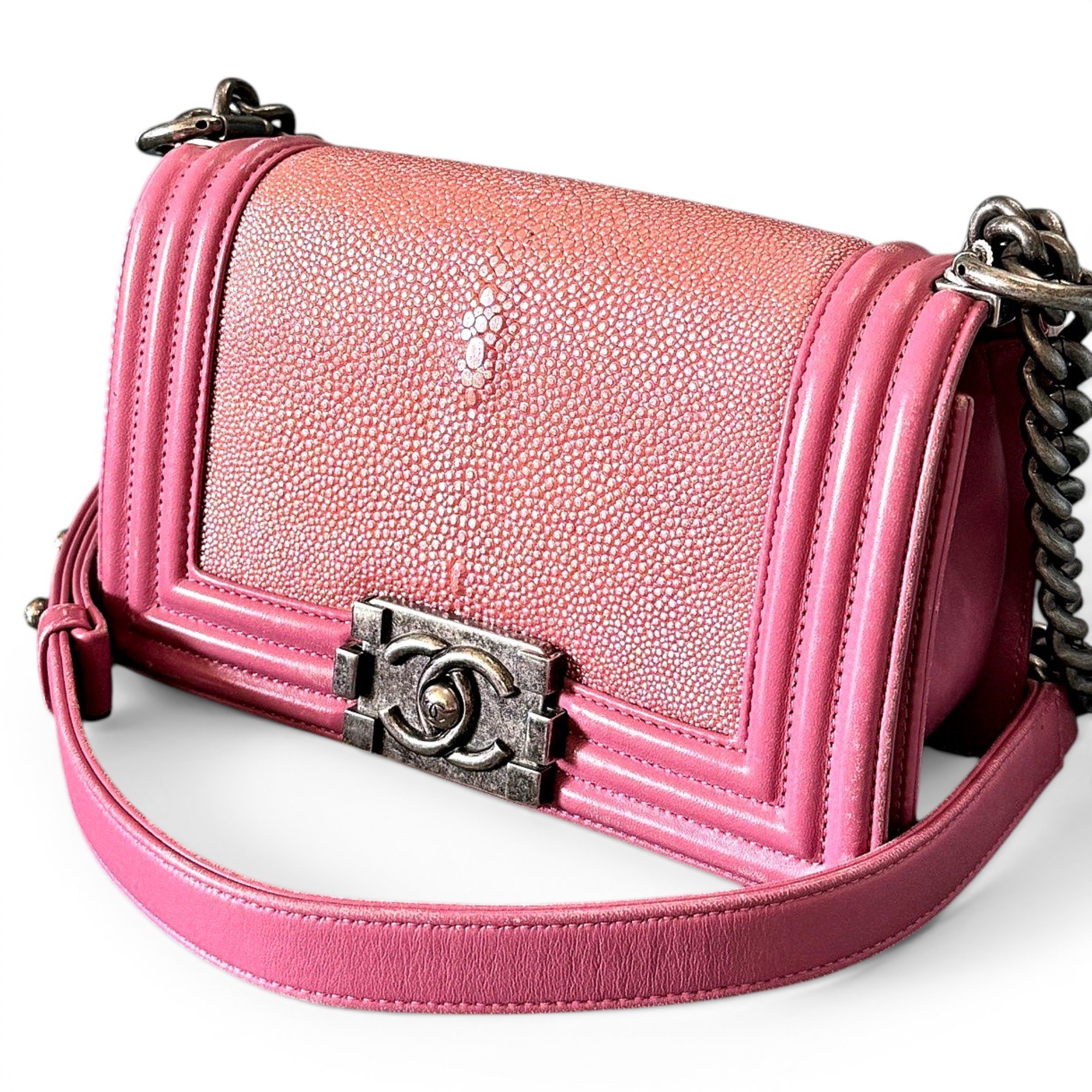 Boy leather crossbody bag