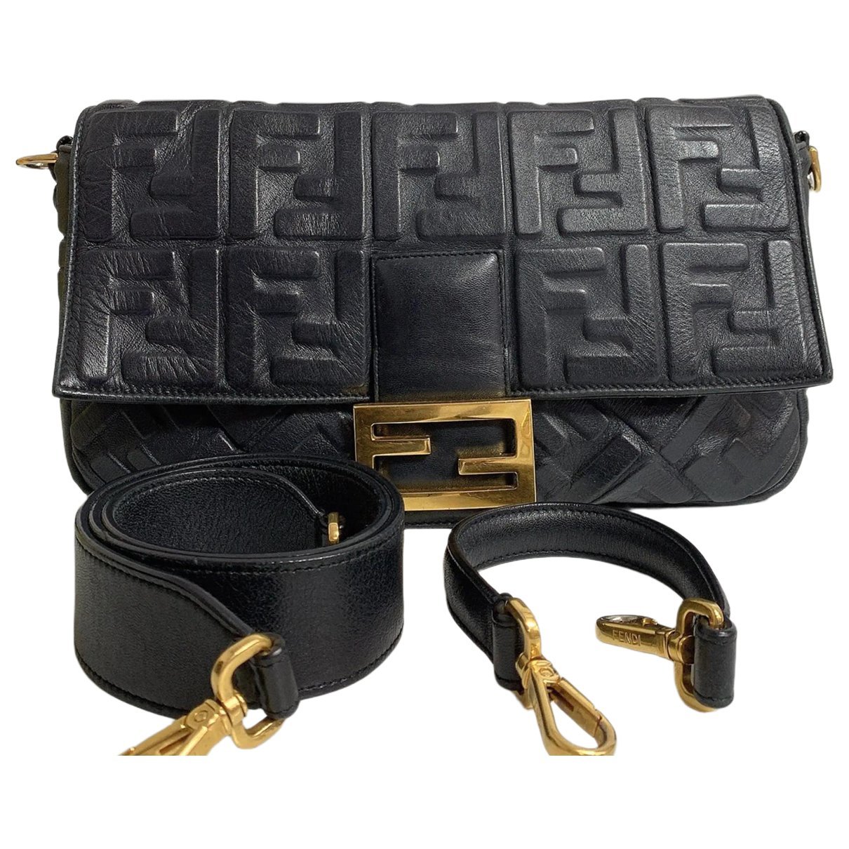 Baguette leather handbag