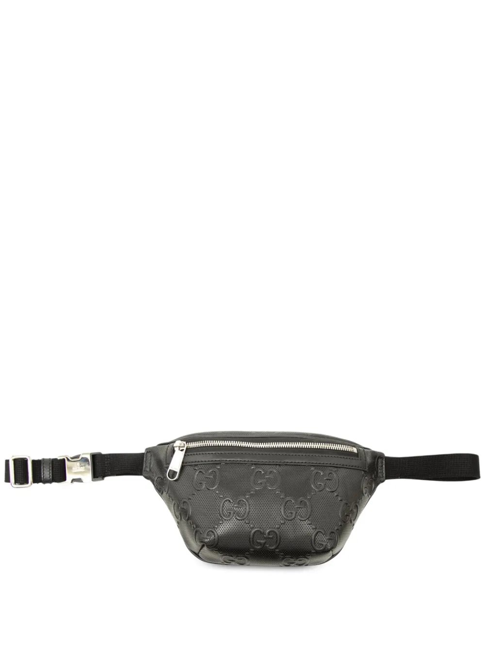 2016-2026 GG Embossed Perforated Leather belt bag