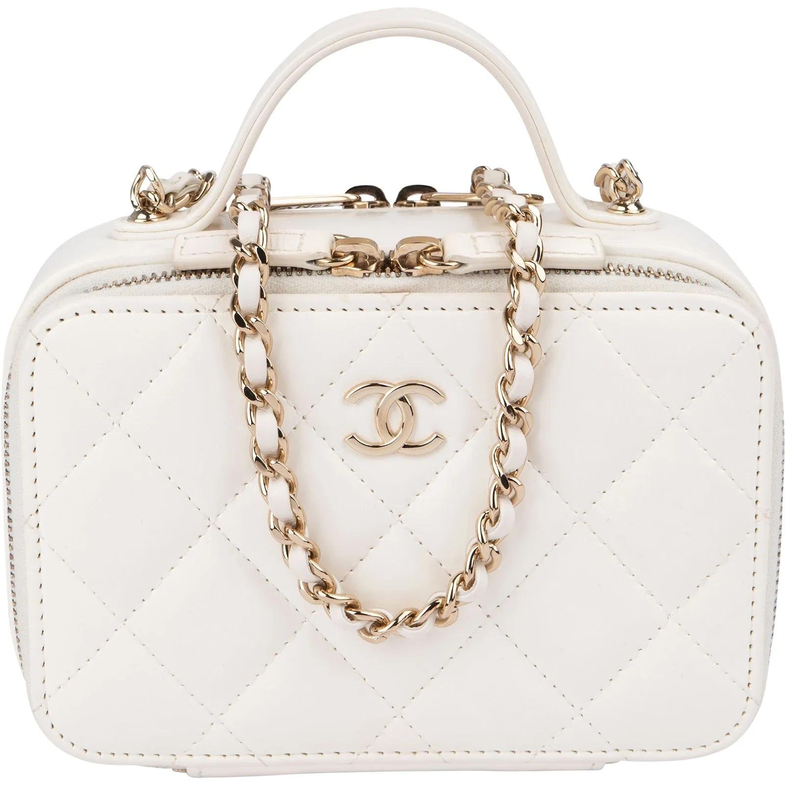 Vanity leather handbag
