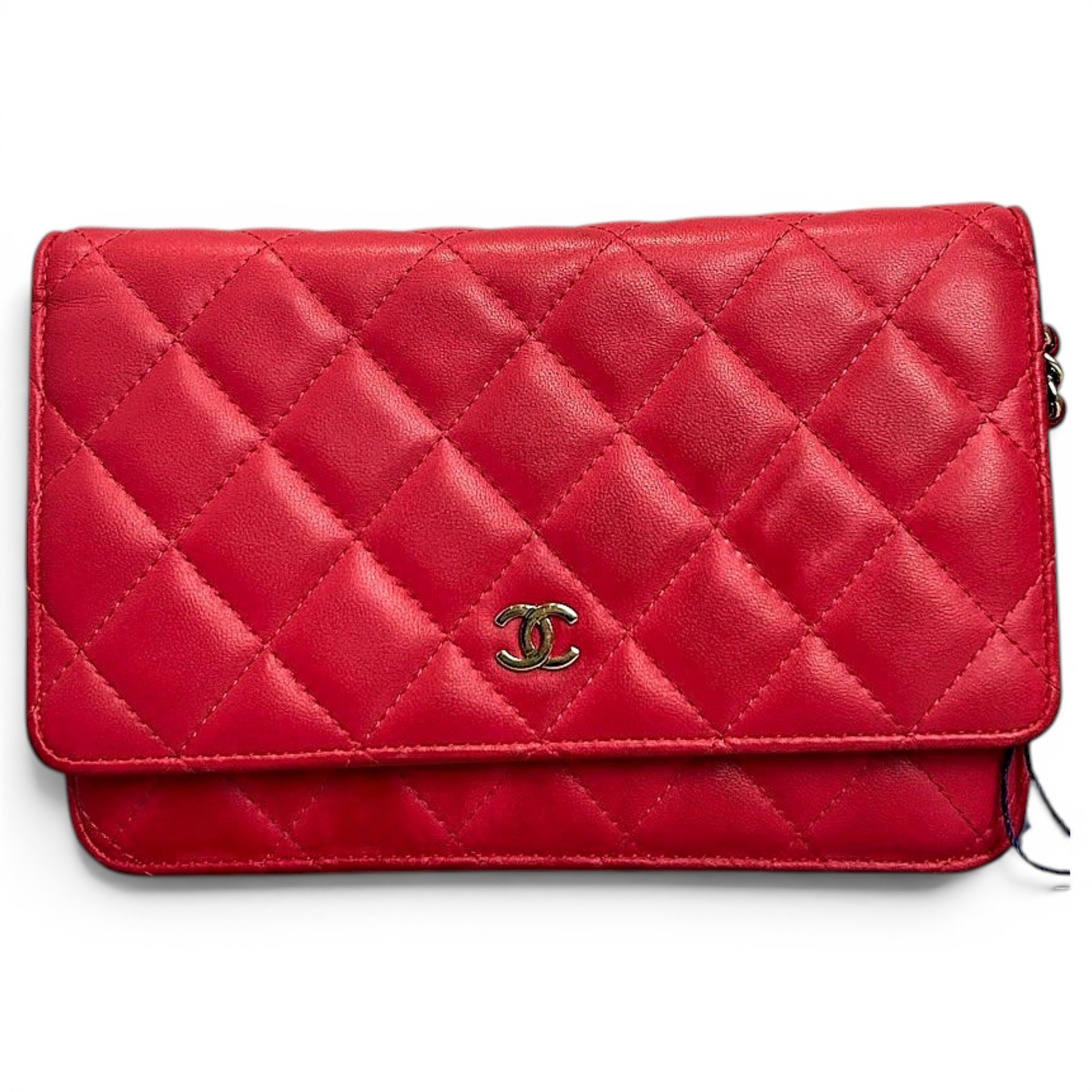 Wallet On Chain leather crossbody bag
