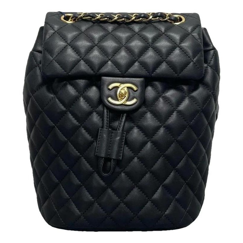 Leather backpack