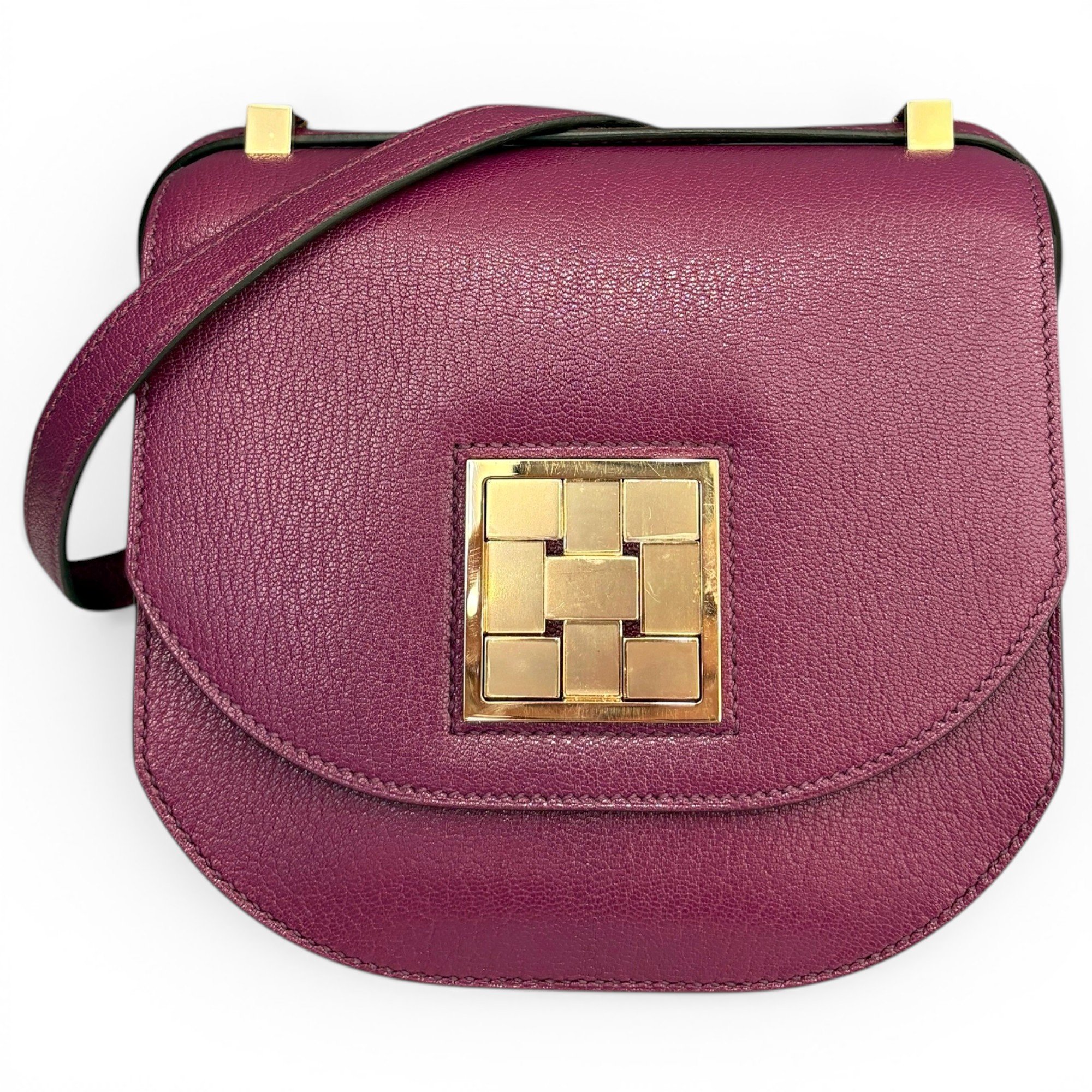 Mosaïque leather handbag