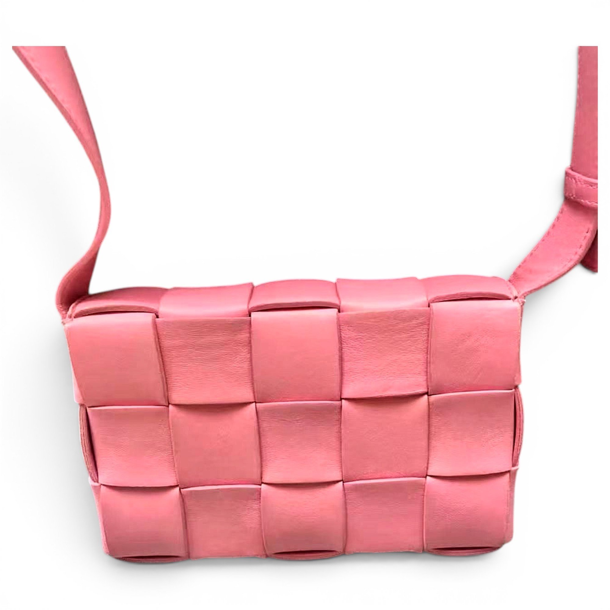 Cassette leather handbag