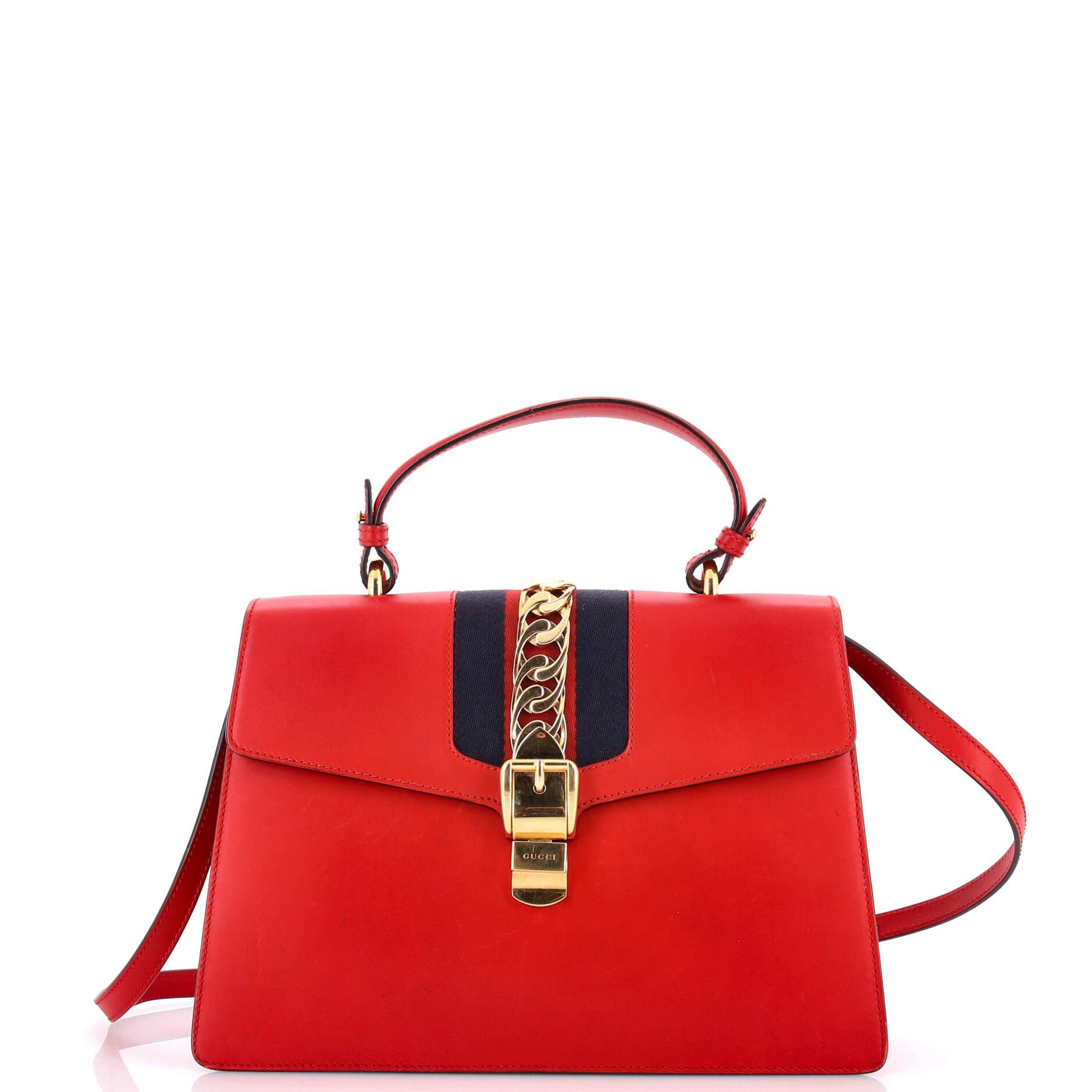 Sylvie Top Handle Bag Leather Large
