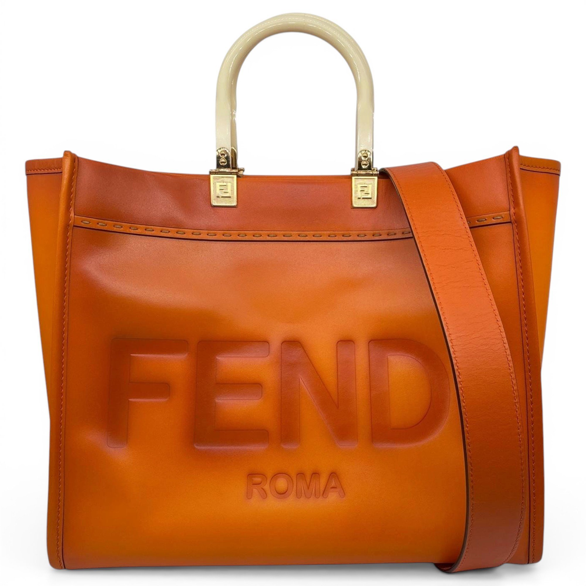 Sunshine leather tote