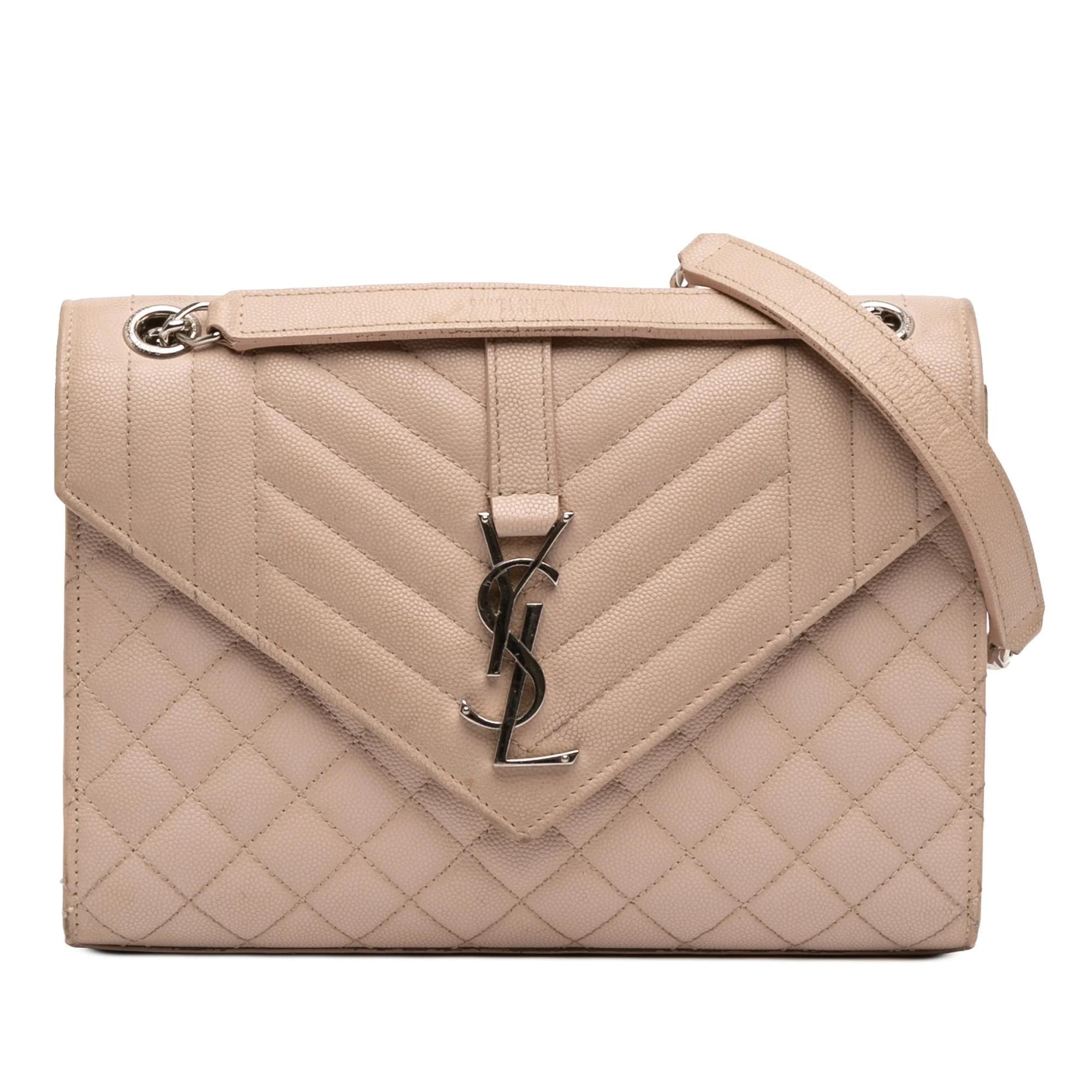 Envelope leather handbag