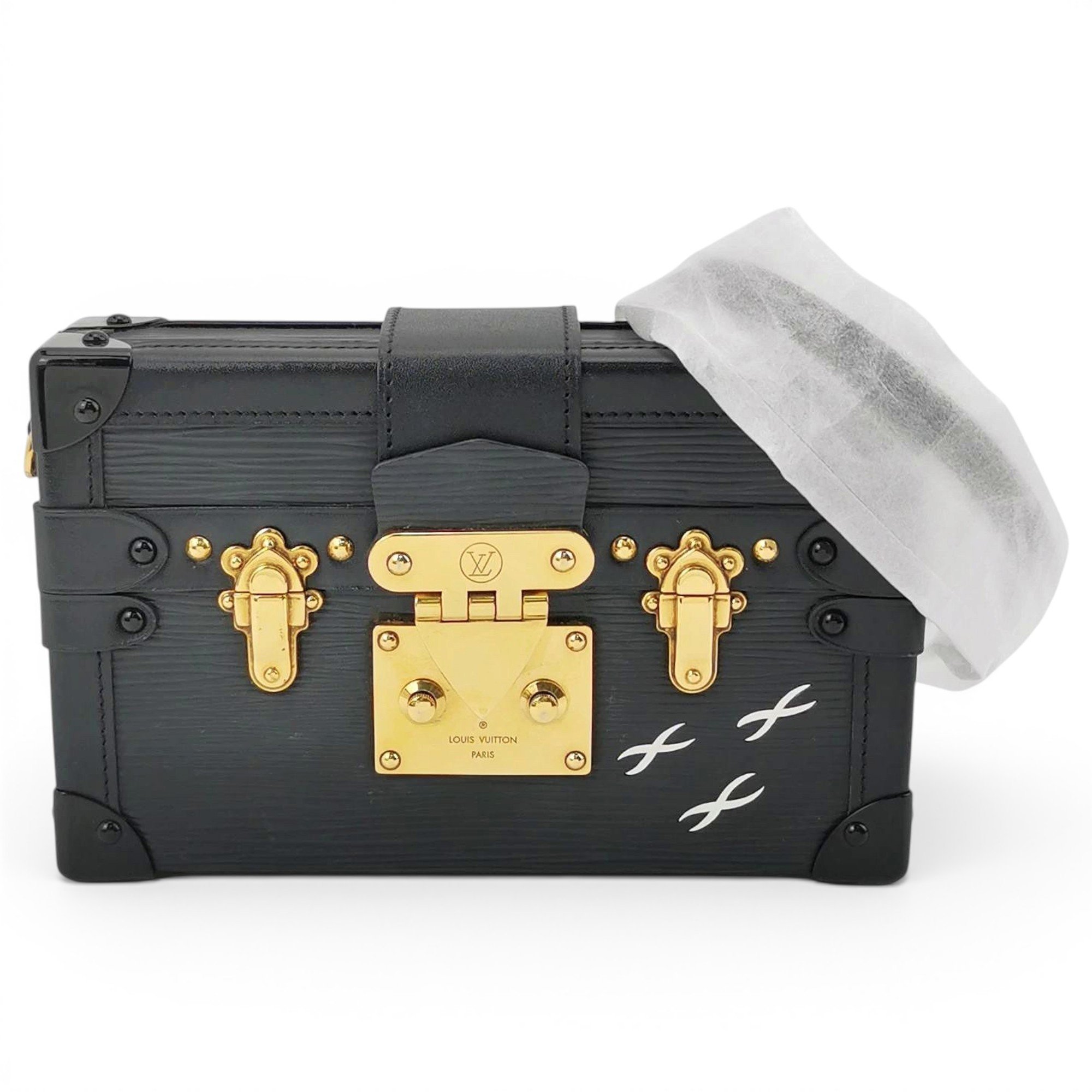 Petite Malle leather handbag
