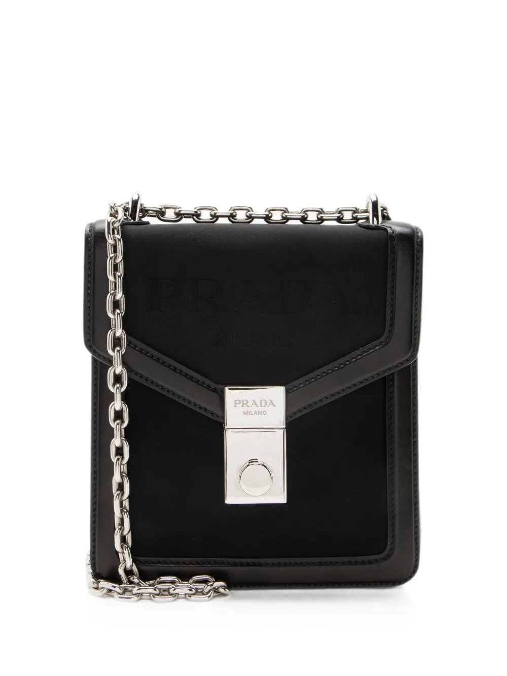 Jacquard logo flap crossbody bag