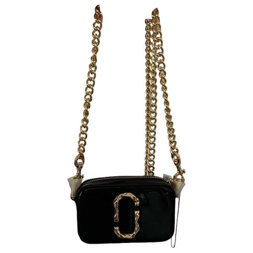 Snapshot patent leather crossbody bag