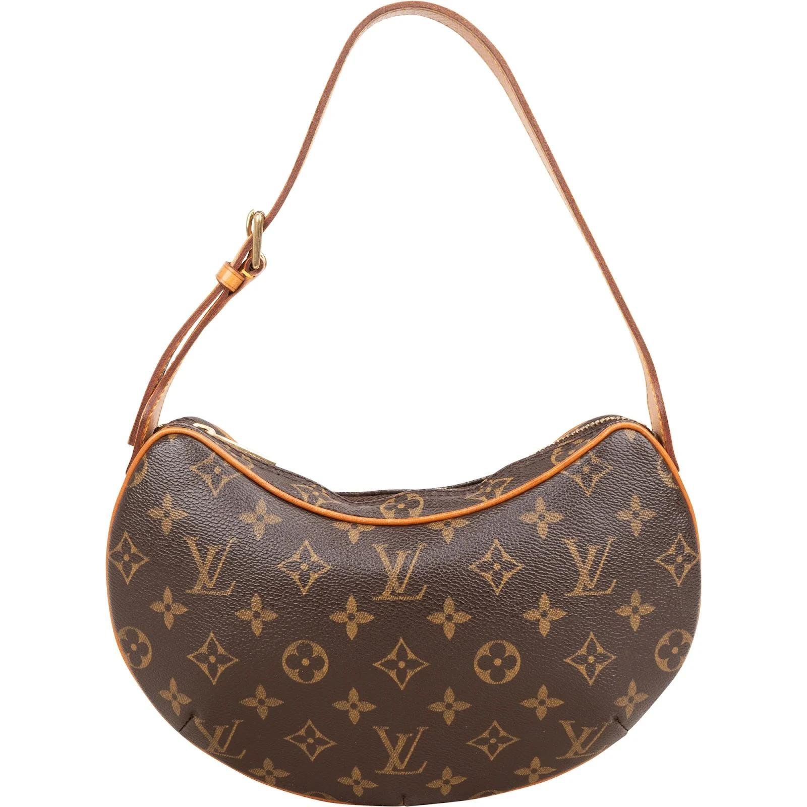 Croissant leather handbag