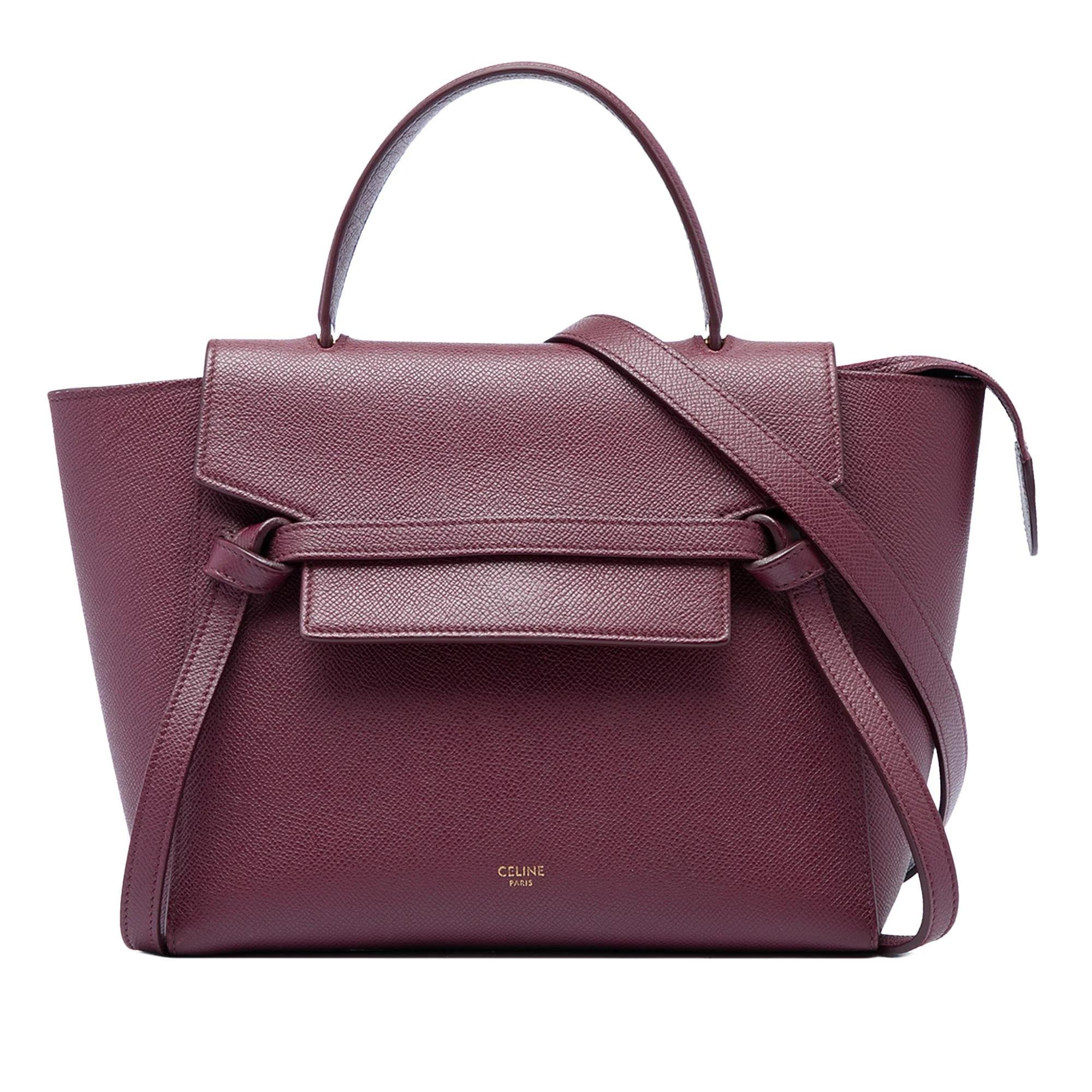 Belt pony-style calfskin handbag