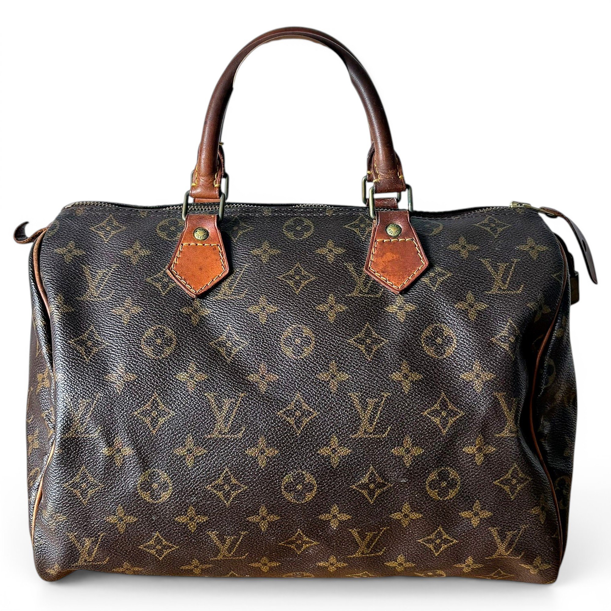 Speedy leather handbag