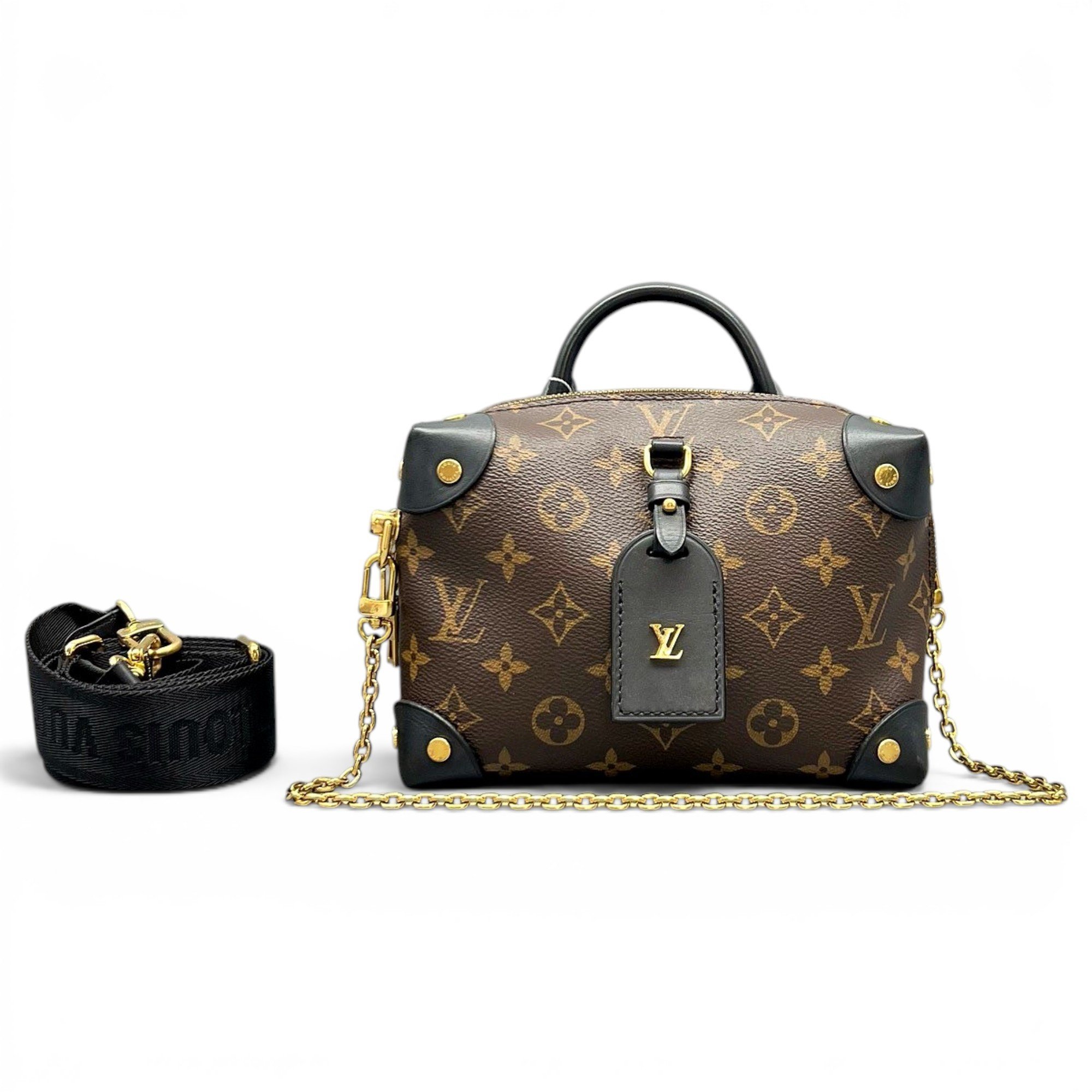 Petite Malle Souple leather handbag