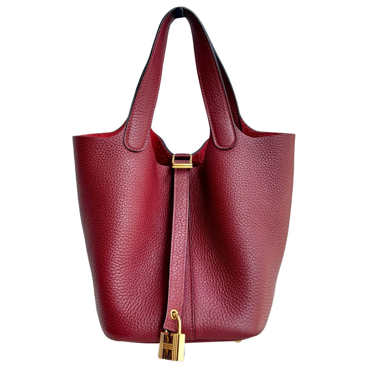 Picotin leather handbag