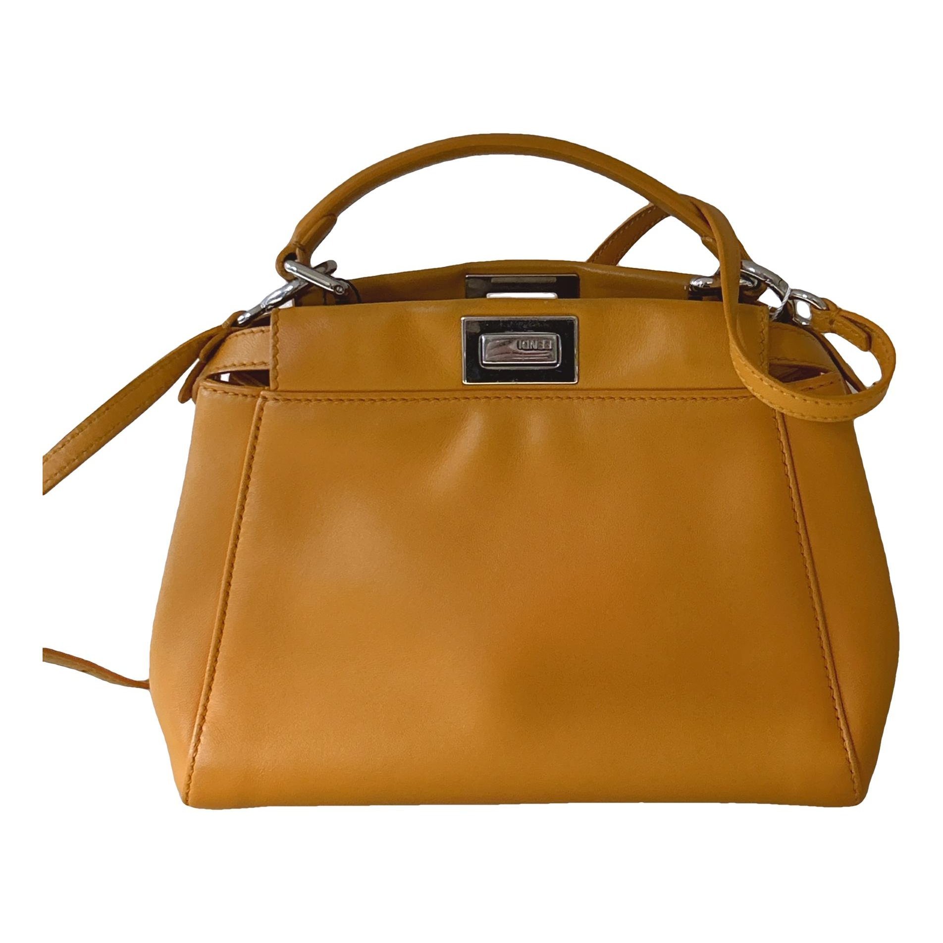 Peekaboo leather handbag