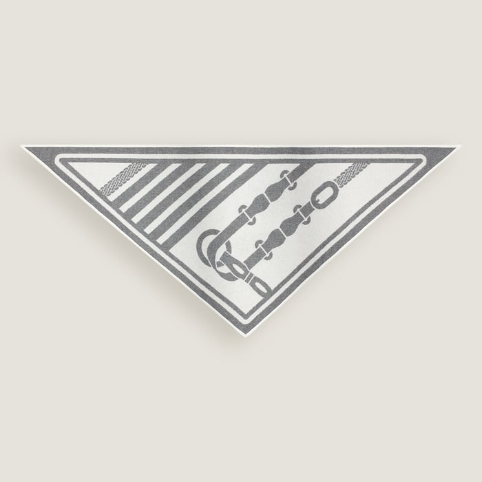 Coaching Double Face Triangle Scarf