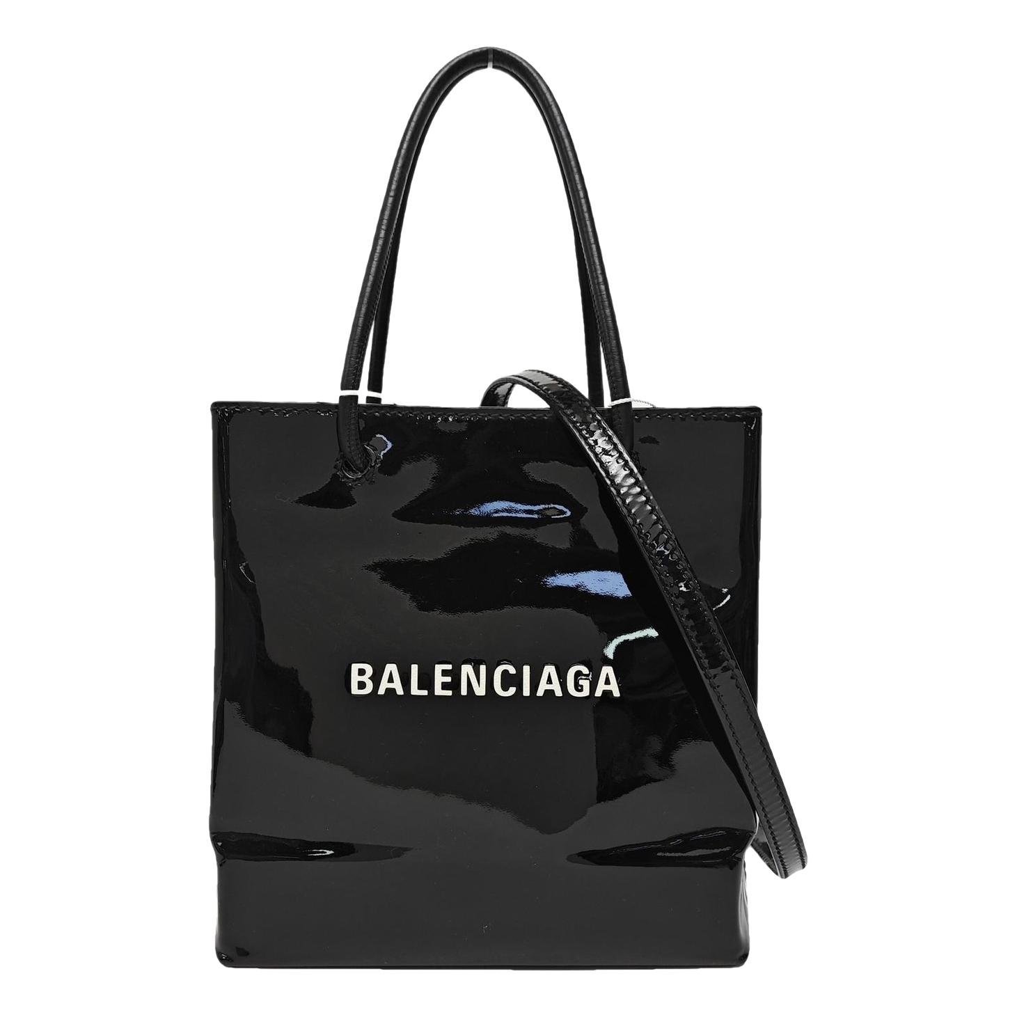 Patent leather handbag